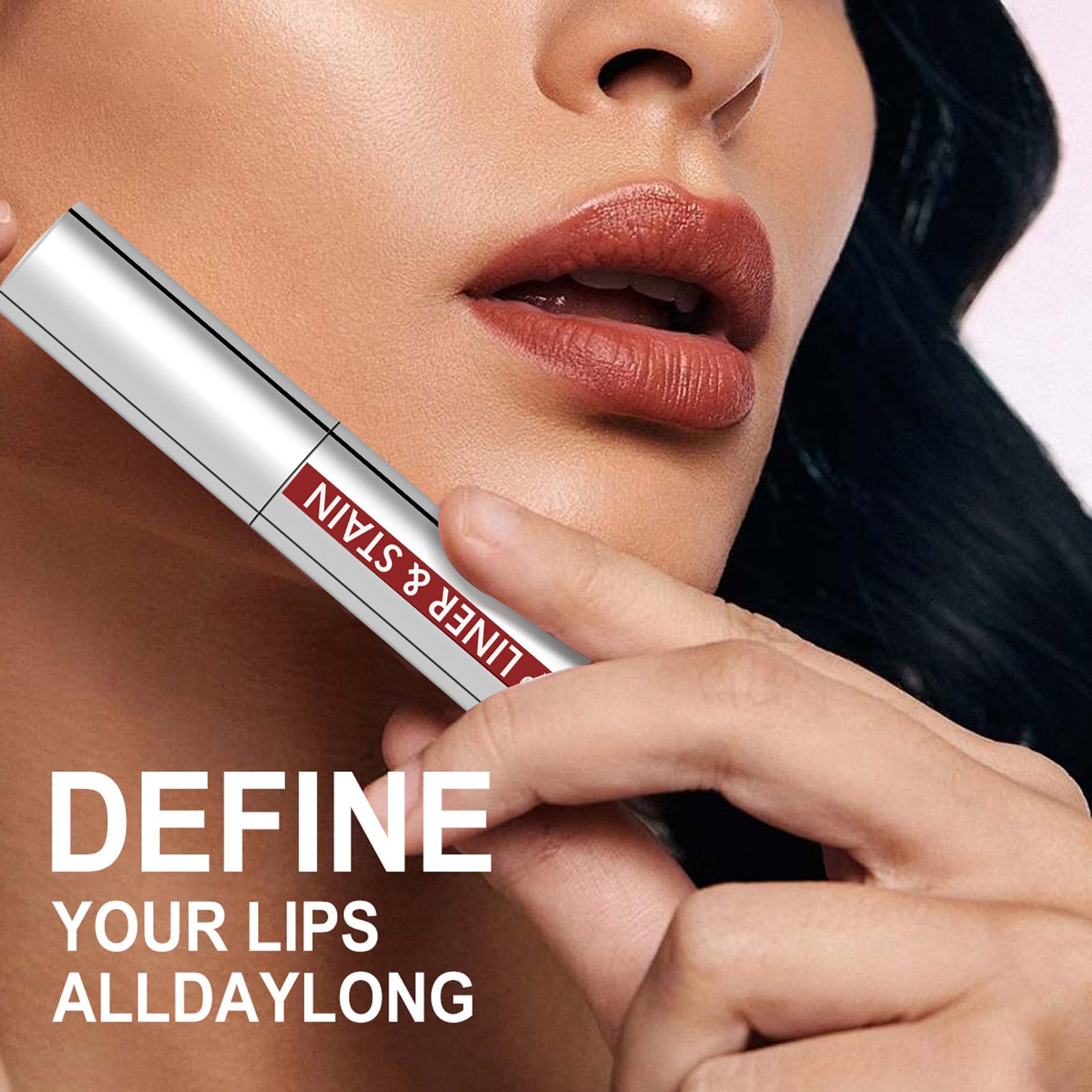 3 Colors Peel off Lip Stain Tattoo, Peel Off Lip liner Tattoo with Matte Finish, Infused with Vitamin E - Image 3