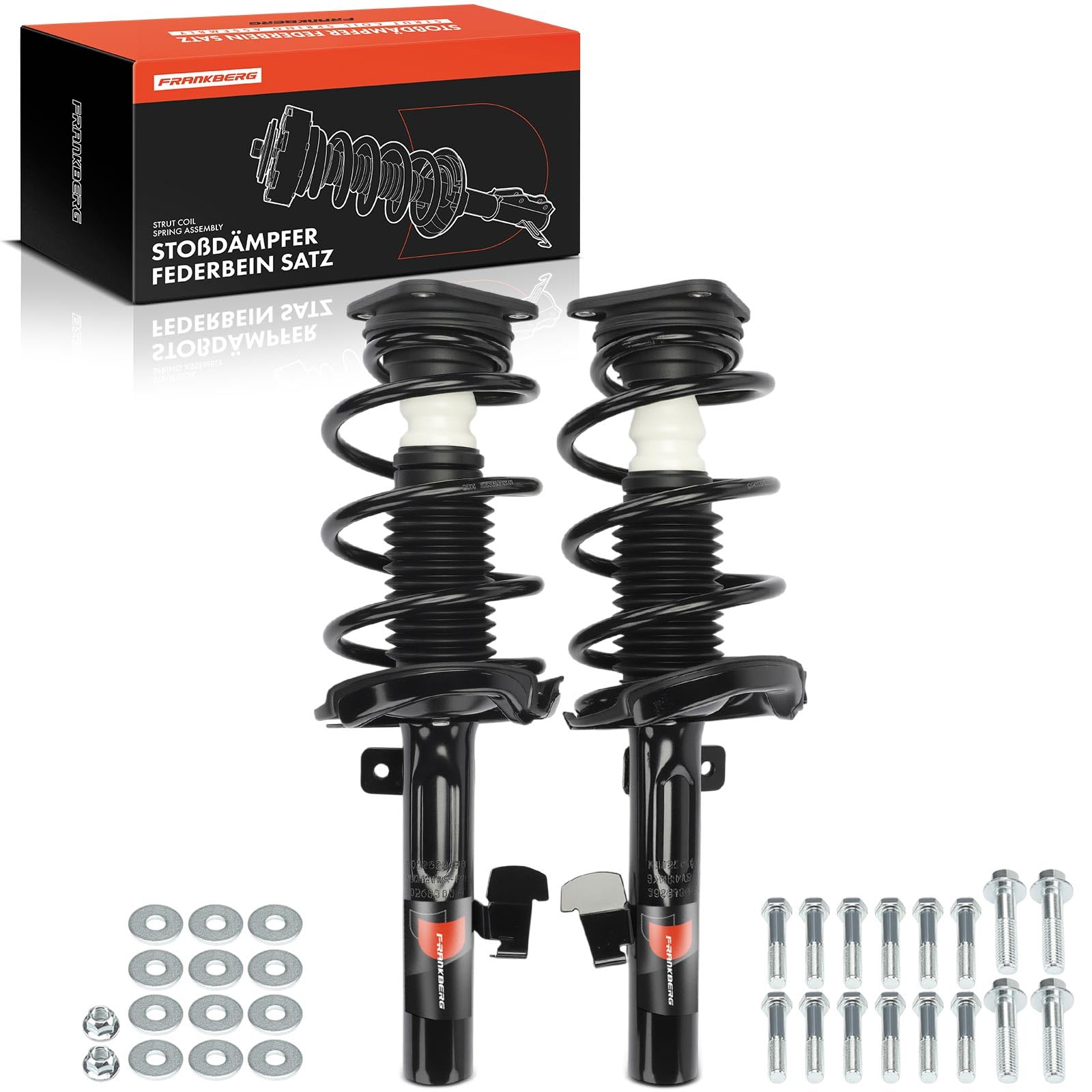 Frankberg 2 amortiguadores delanteros 478 mm presión de gas 1318110 | Compatible con: Focus II DA DP HCP ,Focus II Turnier DA DS FFS ,Focus II Saloon DB DH FCH