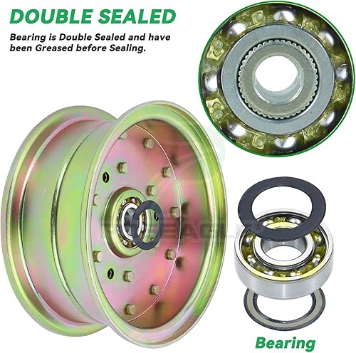 Miniatura 6 de La polea tensora 116-4666 reemplaza 1-413099, E413099 para Toro Z Master Z149, Z150, Z153, Z252l, Z253, Z255, Z256, Z257, Z286e, Z287l y Turf Tracer