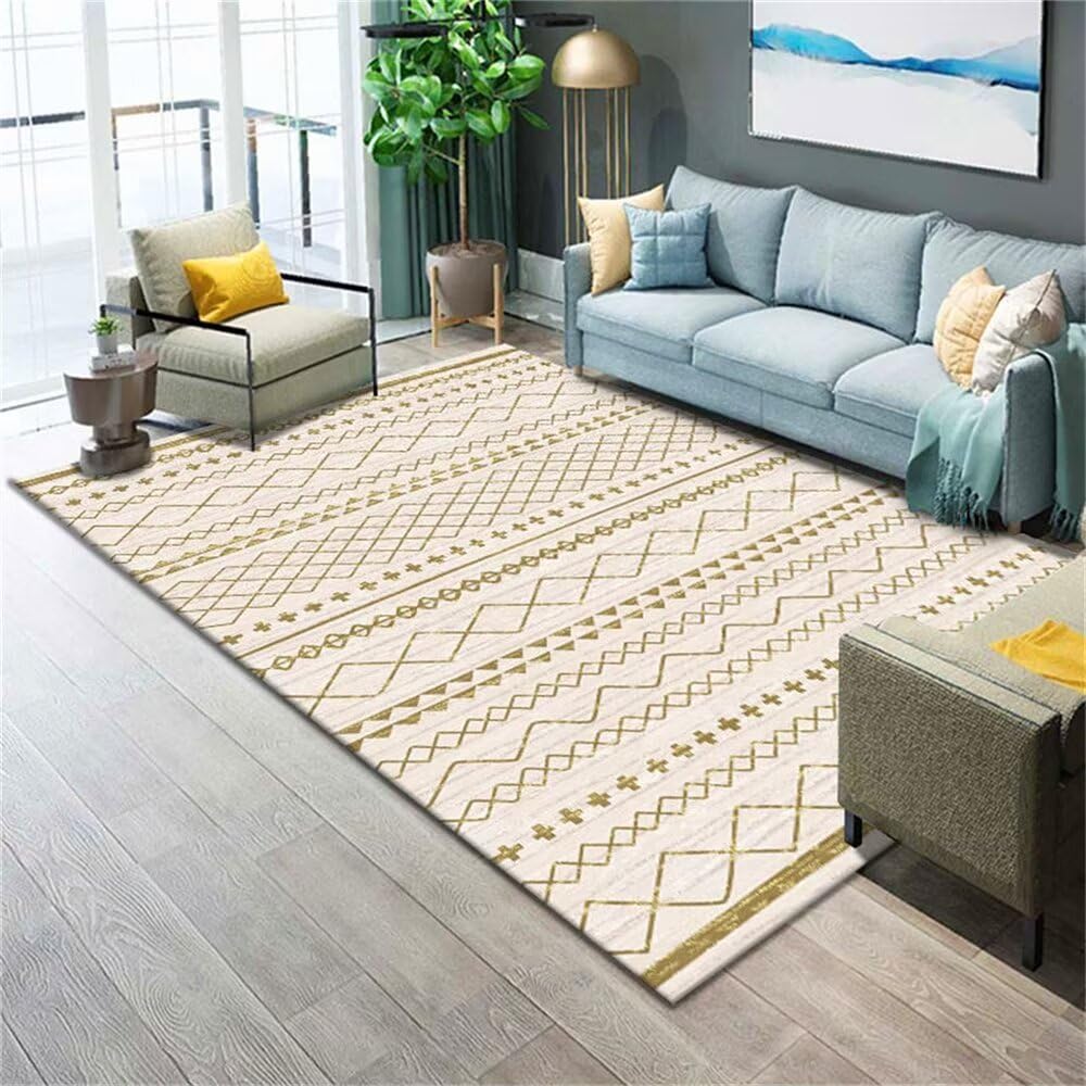 Tapis extérieur terrasse design géométrique beau tapis de restaurant gris 200X260CM