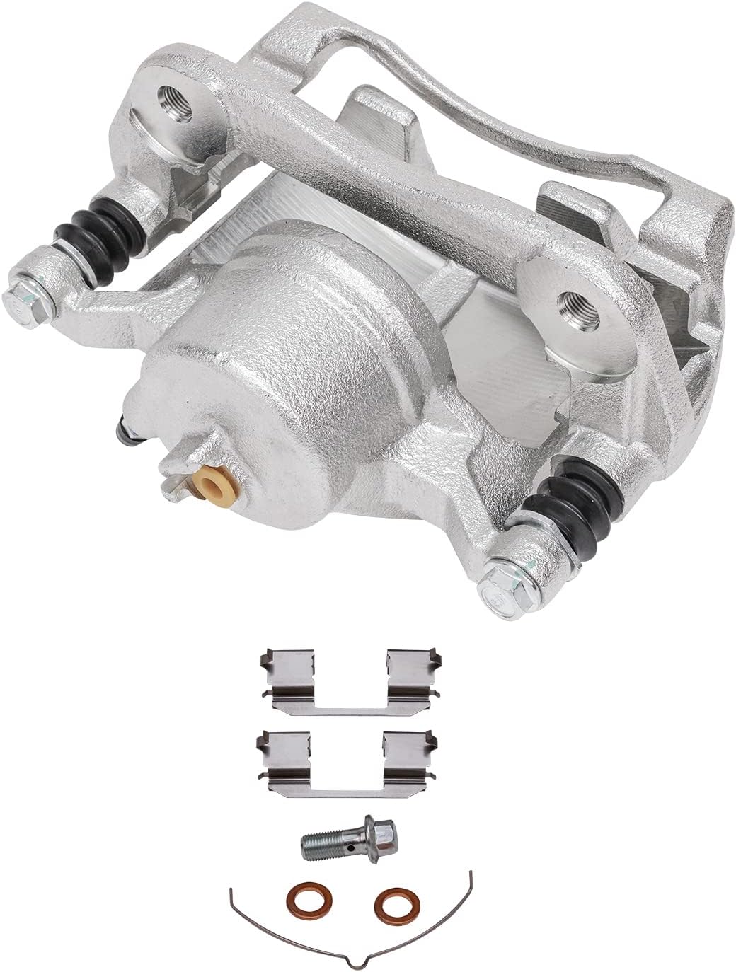 Detroit Axle - Front Brake Kit for 02-04 Honda CR-V, 03-11 Element, Disc Brake Calipers Ceramic Brake Pads w/Hardware 2003 2004 Replacement