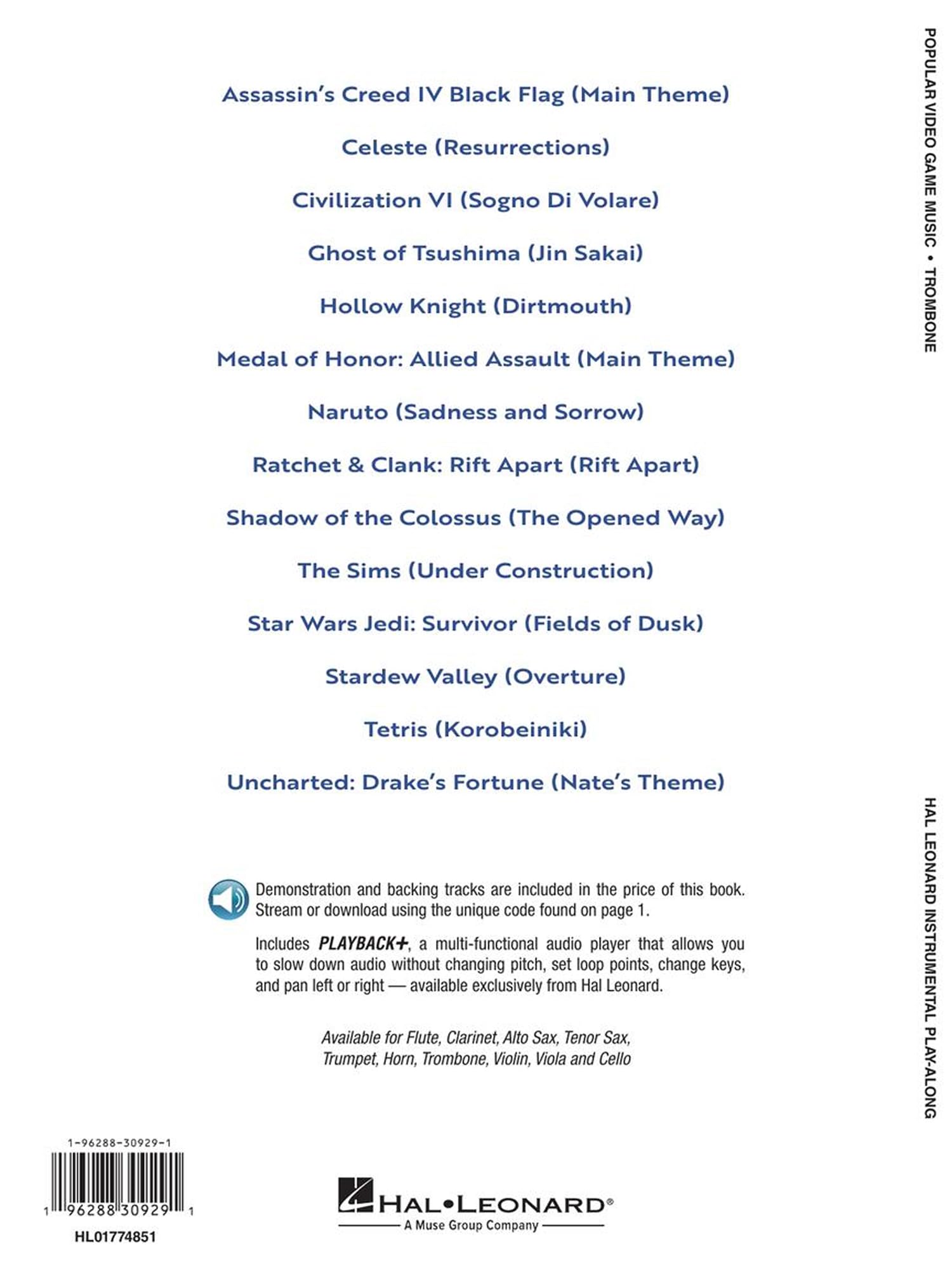 Popular Video Game Music. Posaune Solo. Enthält Online-Audio: Trombone Play-along Book With Online Audio