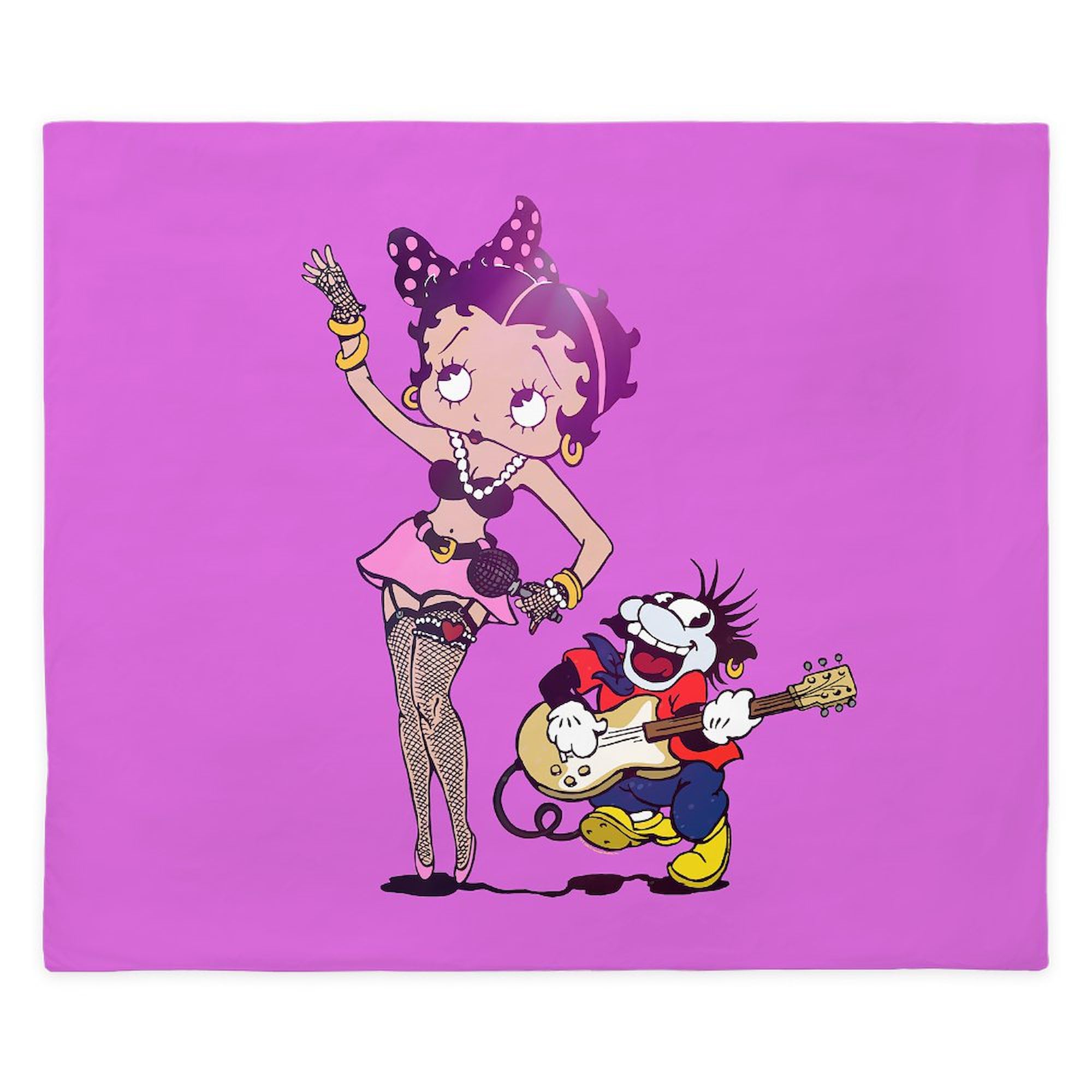 CafePress Betty Boop Rock Madonna Style King Duvet Cover, Printed Comforter Cover, Unique Bedding