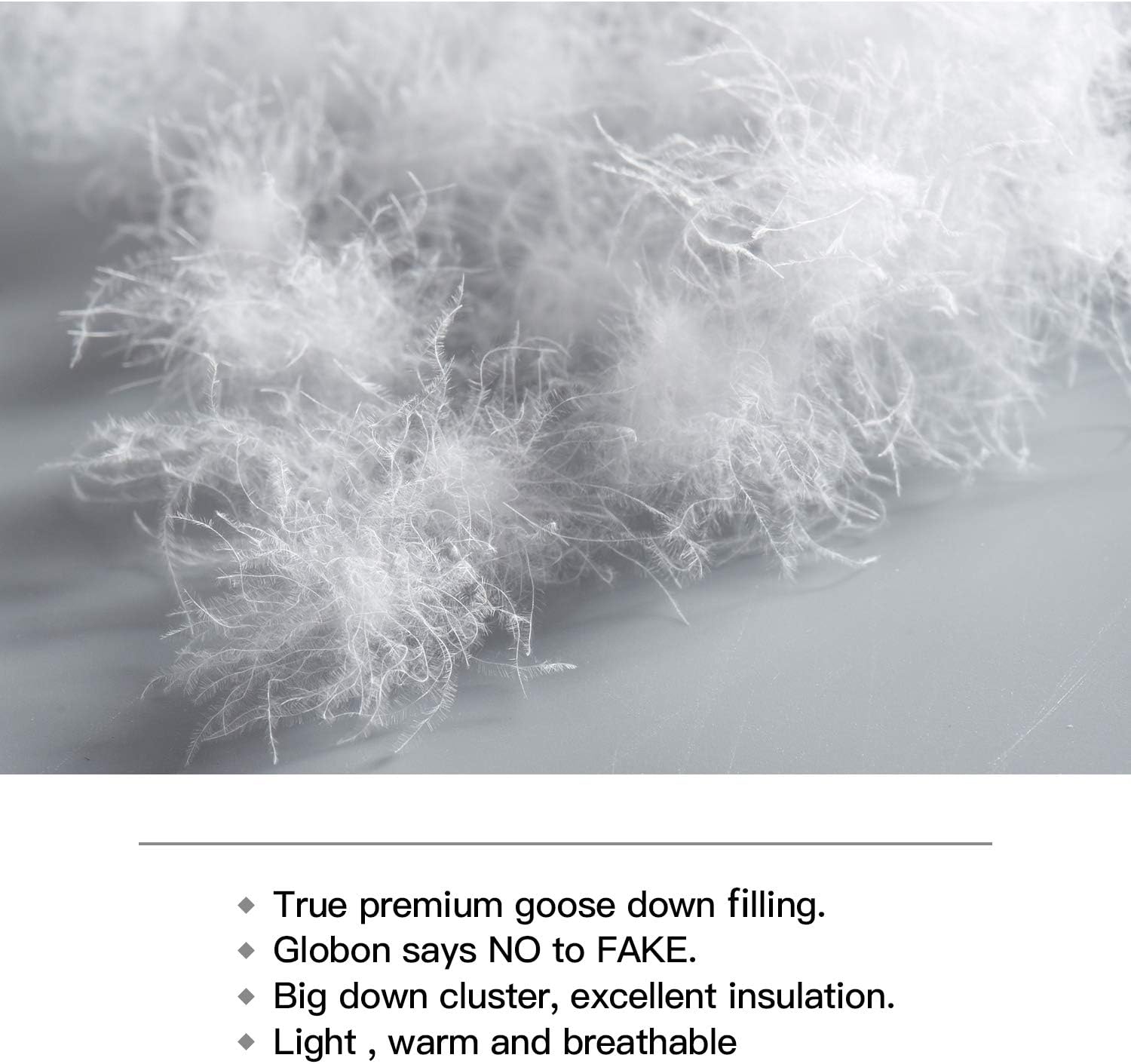 Globon Luxurious Goose Down Comforter King Size All Season Duvet Insert Ultra-Soft 400 Noiseless 100% Cotton, 38OZ,700 Fill Power, with Corner Tabs, White : Home & Kitchen