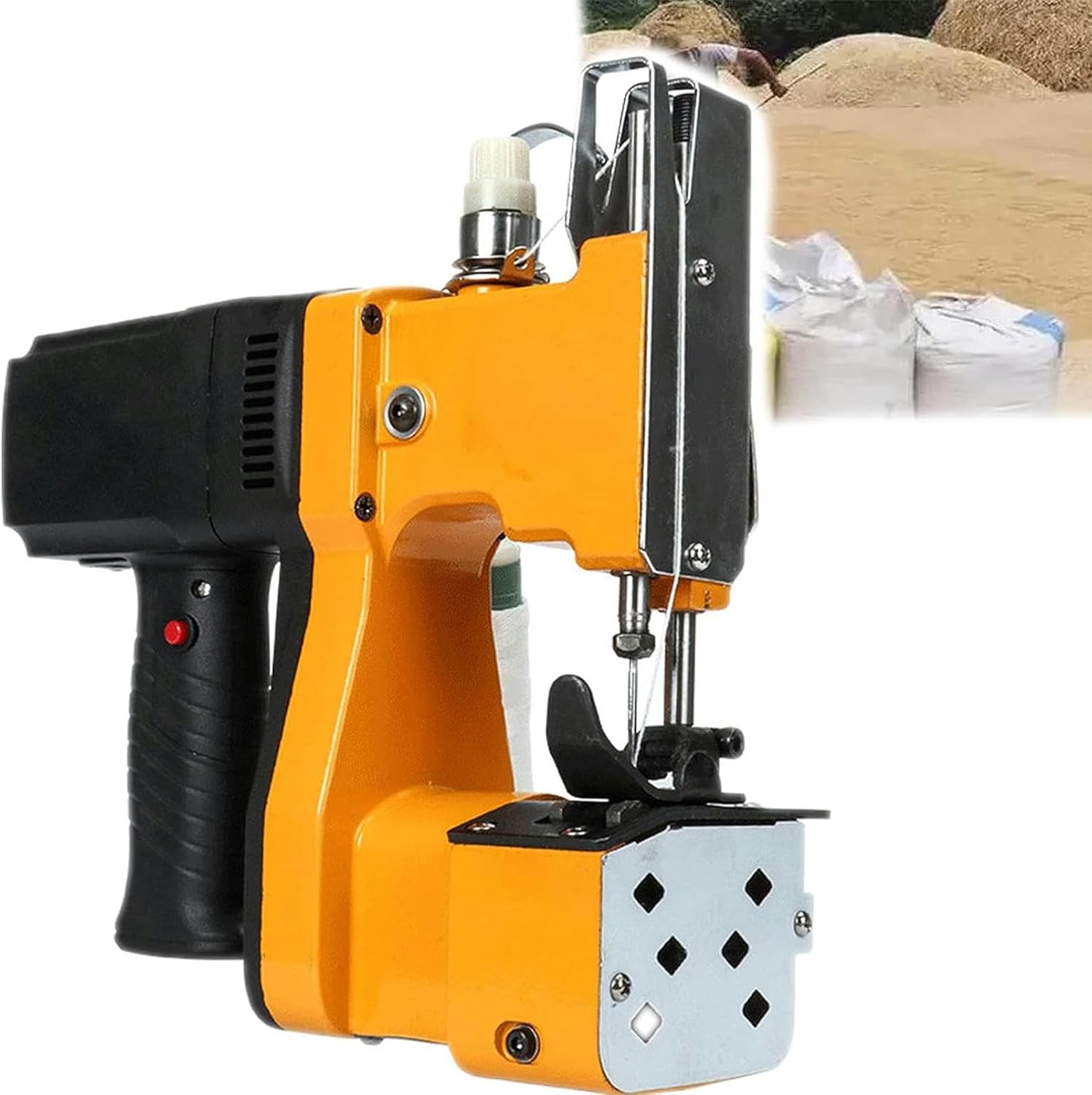 伟 祥Bag Closer Closing Machine, Portable Electric Sewing Stitching Machine, Mini Bag Closing Machine, Handheld Bag Stitcher for Woven Paper Bag