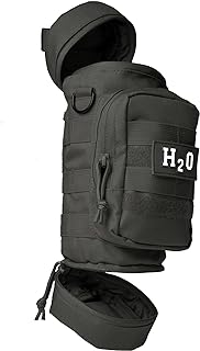 Orca Tactical Molle Water Bottle Pouch - Molle Water Bottle Holder Fits Most 32 and 40 oz Bottles - Water Bottle Pouch for...