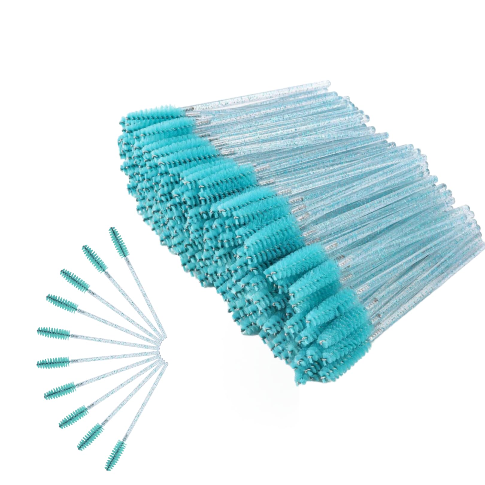 200 Pcs Disposable Eyelash & Eyebrow Brush Set, Mascara Wands