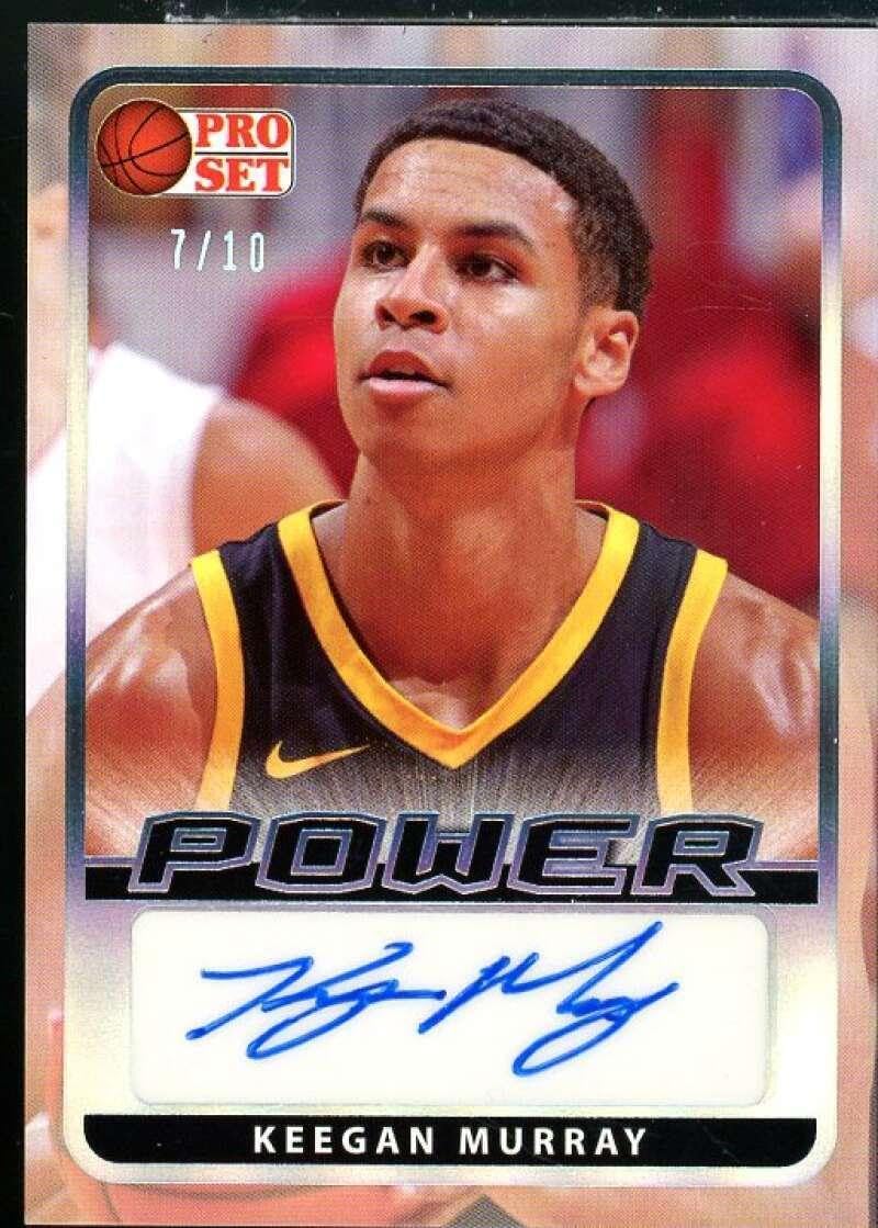 Keegan Murray Rookie Card 2021-22 Leaf Pro Set Power Portrait Silver #PAKM1 - Basketball Slabbed Rookie Cards