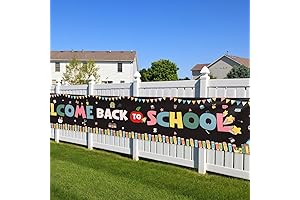 Black 'Welcome Back to School' Yard Sign