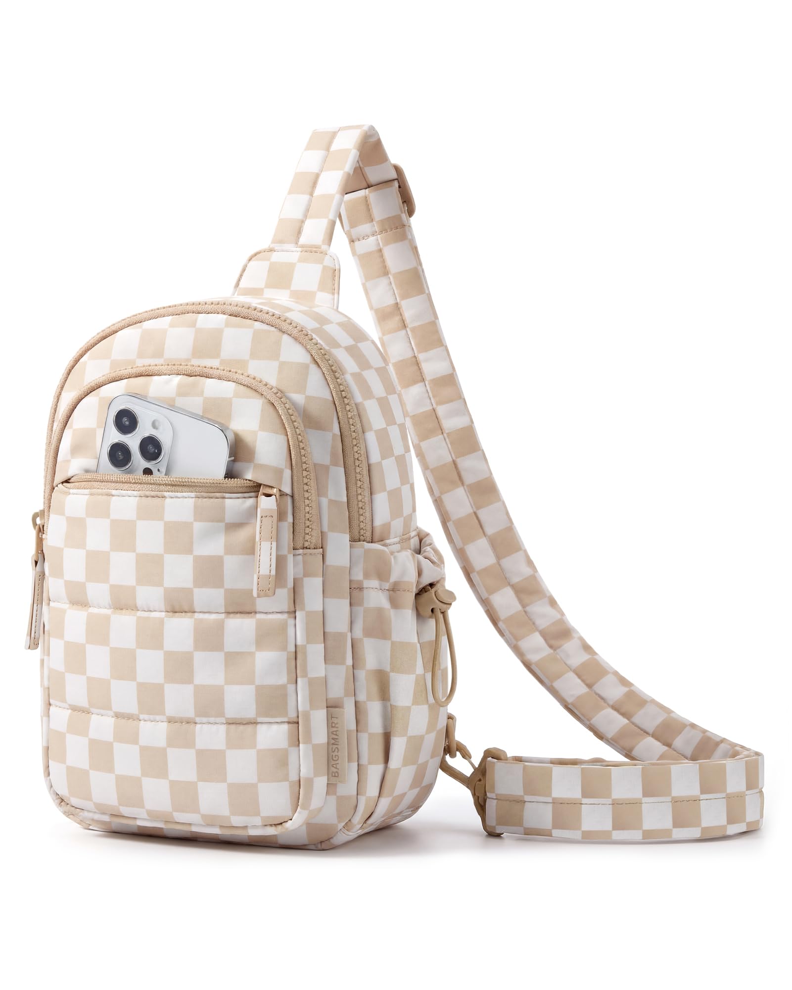 BAGSMART Small Sling Bag for Women, Puffer Crossbody Bag Hobo Handbag