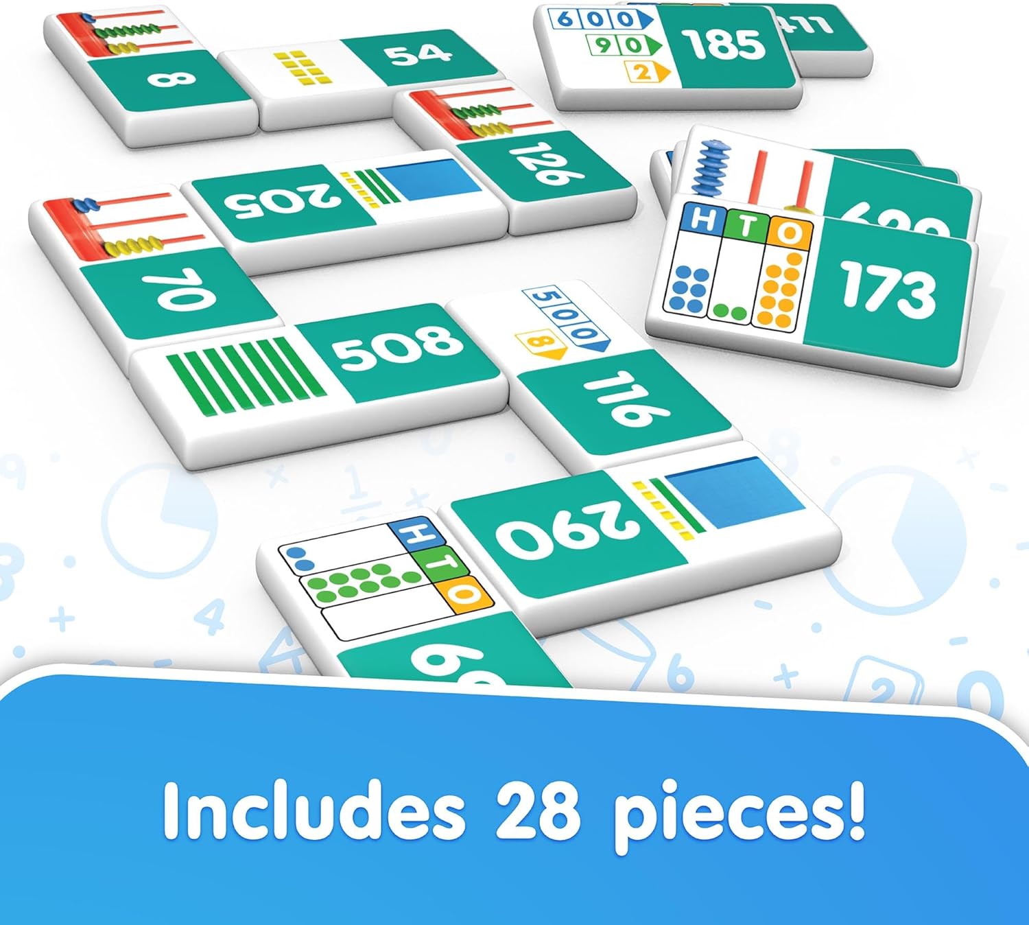 Junior Learning Place Value Dominoes Educational Action Games