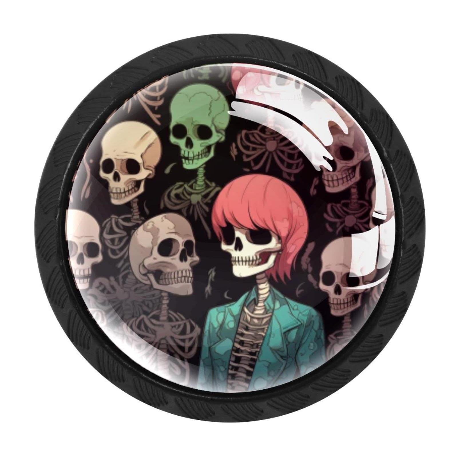 Chenzzzz Multicolored 04 4 Pack Skeleton Kitchen Cabinet Knobs Drawer Knobs Door Dresser Handles For Personalized Gifts Great For Any Occasion