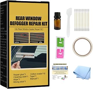 Windshield Repair Kit, Car Rear Window Defroster Repair Kit Car Repair Tool For Scratched Defroster Window Defogger Repair Kit For Car Scratches & Broken Grid Lines Rear Defogger Grid Lines Repair Kit
