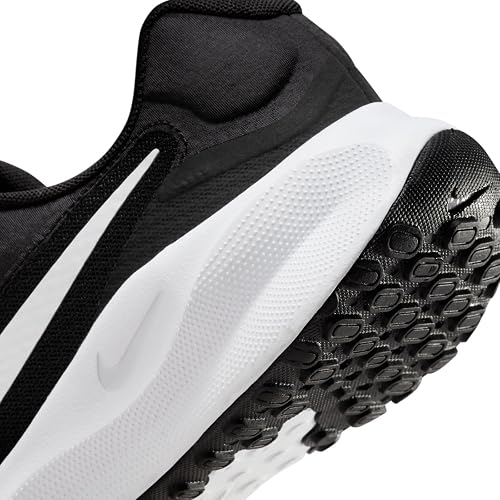 NIKE Men's Revolutin 7 Sneaker, Black White, 7 UK - 2