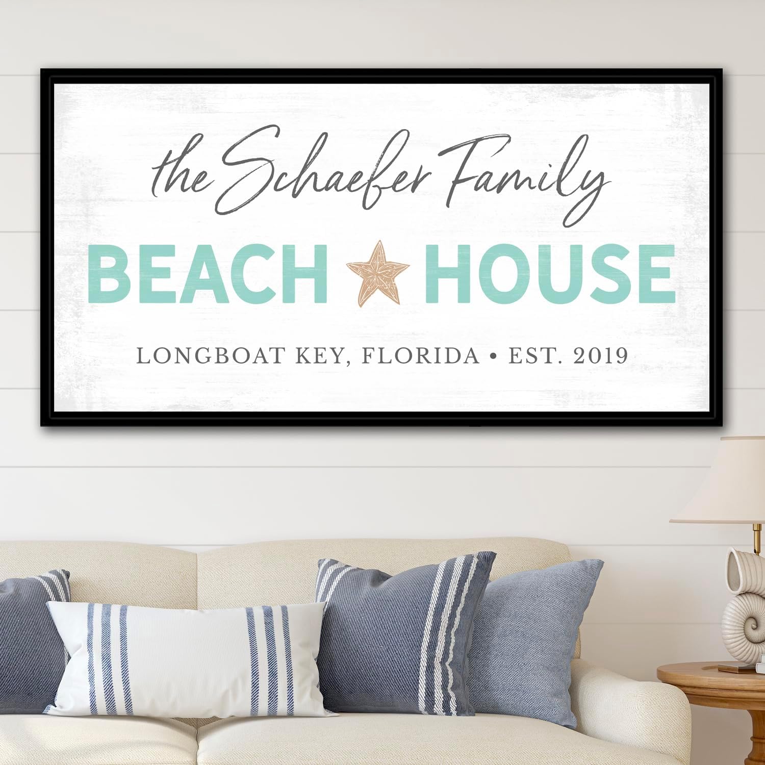 Custom Beach House Sign Gifts Personalized, to Our