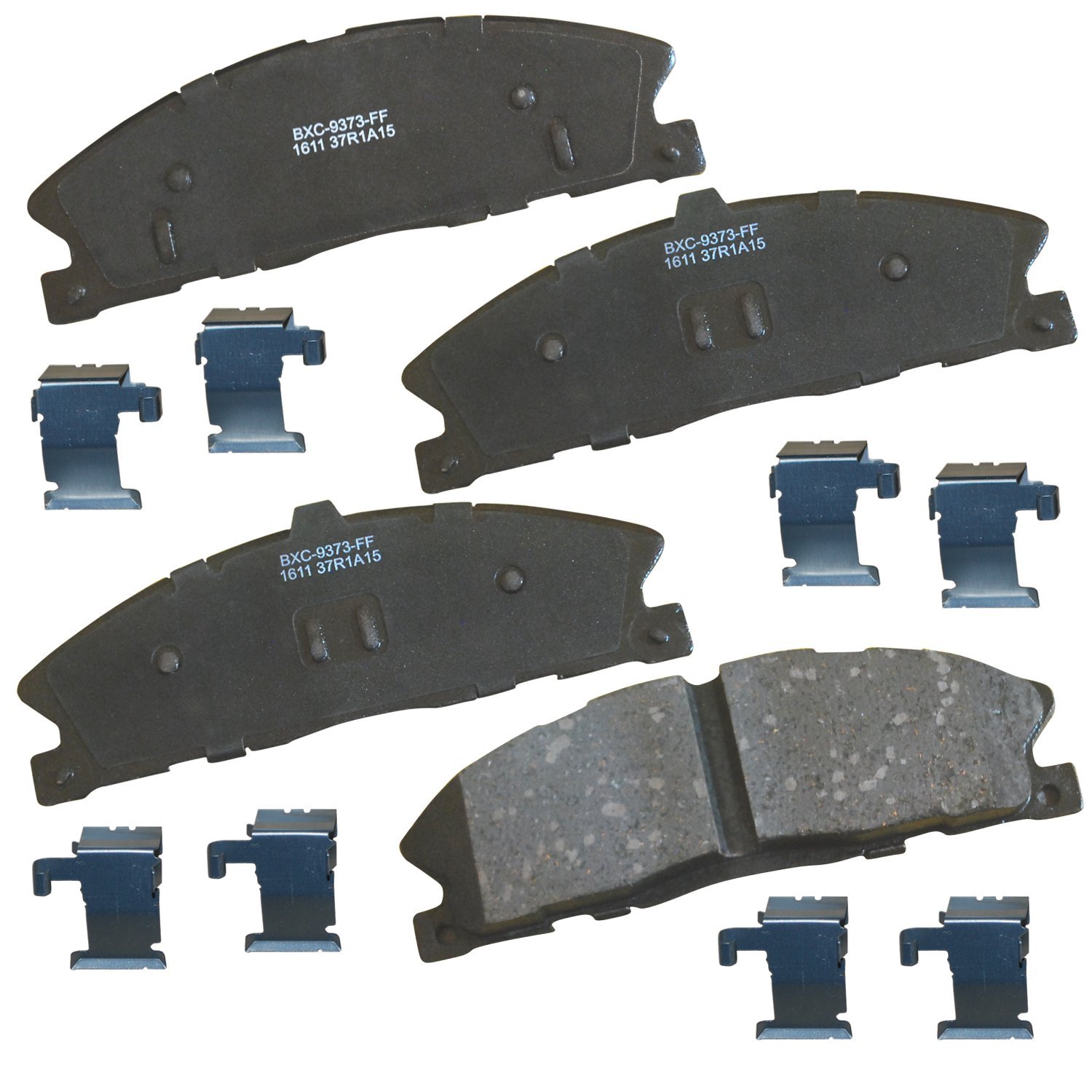Bendix Premium SBC1611 Ceramic Front Brake Pads for Ford Explorer 2013-2012, Flex 2012, Flex 2017, Taurus 2016-2013, Lincoln MKS 2014