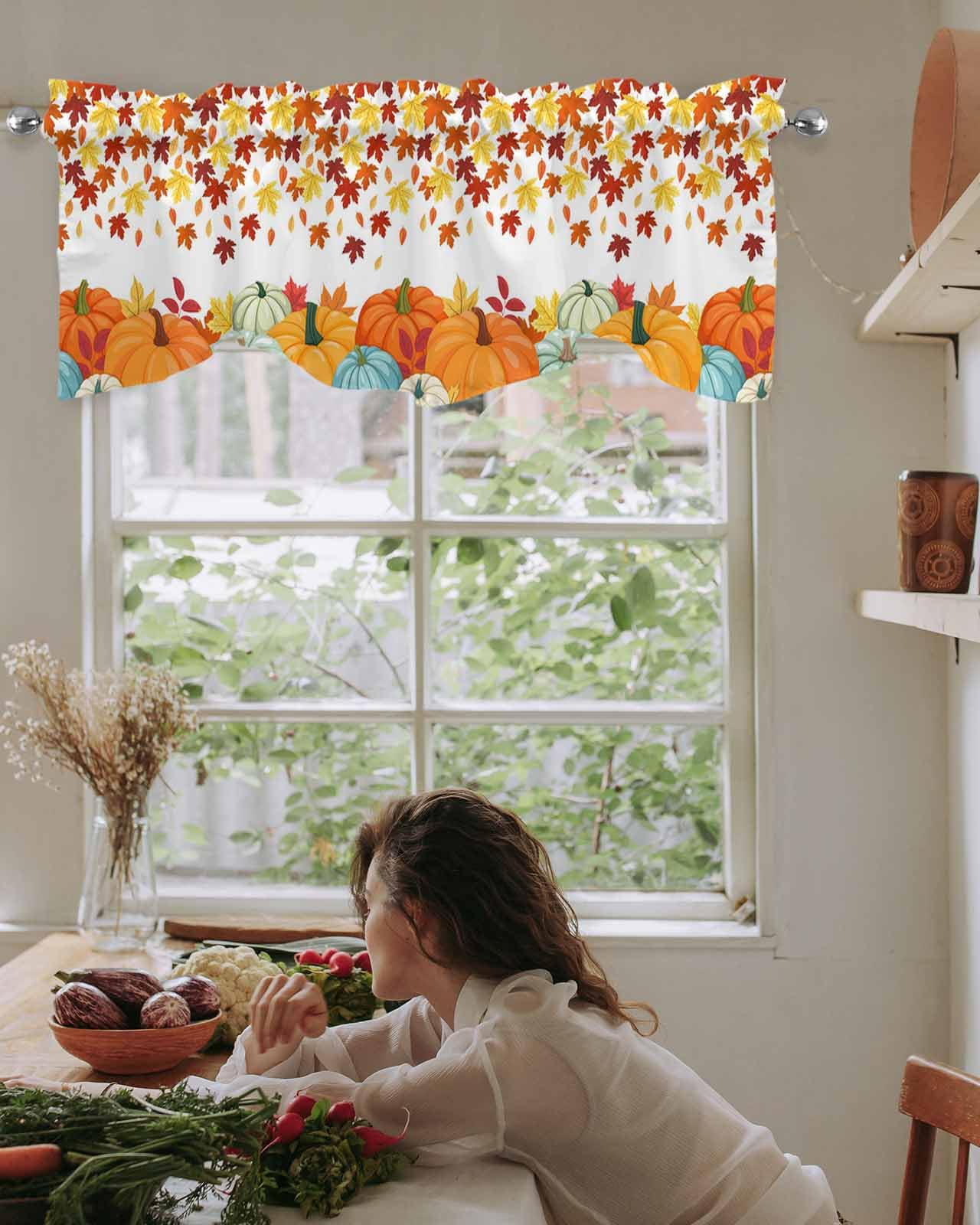 Cenefas De Cortina Para Ventanas, Letrero De Lavandería, Fondo Azul Vintage, Cenefa Con Bolsillo Para Barra, Cortinas Cortas Para Cocina, Baño, Sala De Estar, 42 X 12 Pulgadas, 1 Panel