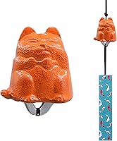 Vista 7 de Carillón de viento japonés de hierro fundido para exteriores, adorno para jardín, patio y balcón, decoración de campana de viento de metal colgante