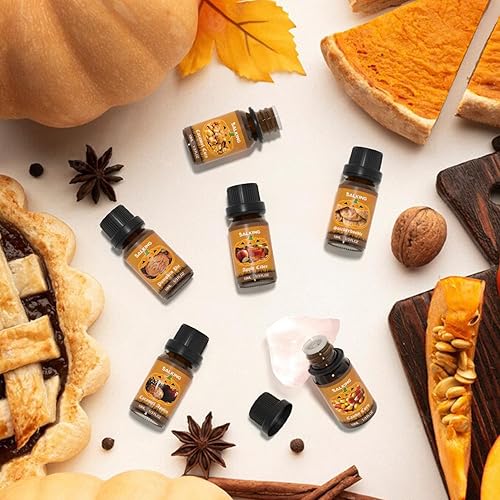 Miniatura 5 de SALKING Aceites aromáticos de Halloween, aceites esenciales de primera calidad para difusor, juego de regalo de aceites perfumados para hacer velas