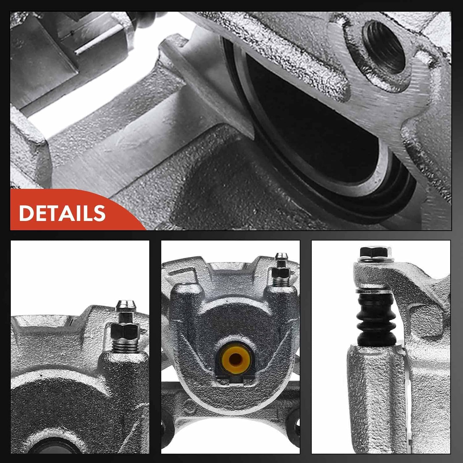 A-Premium Disc Brake Caliper Assembly with Bracket Compatible with Select Infiniti and Nissan Models - I30, Maxima 2000-2001, V6 3.0L - Front Driver and Passenger Side, 2-PC Set