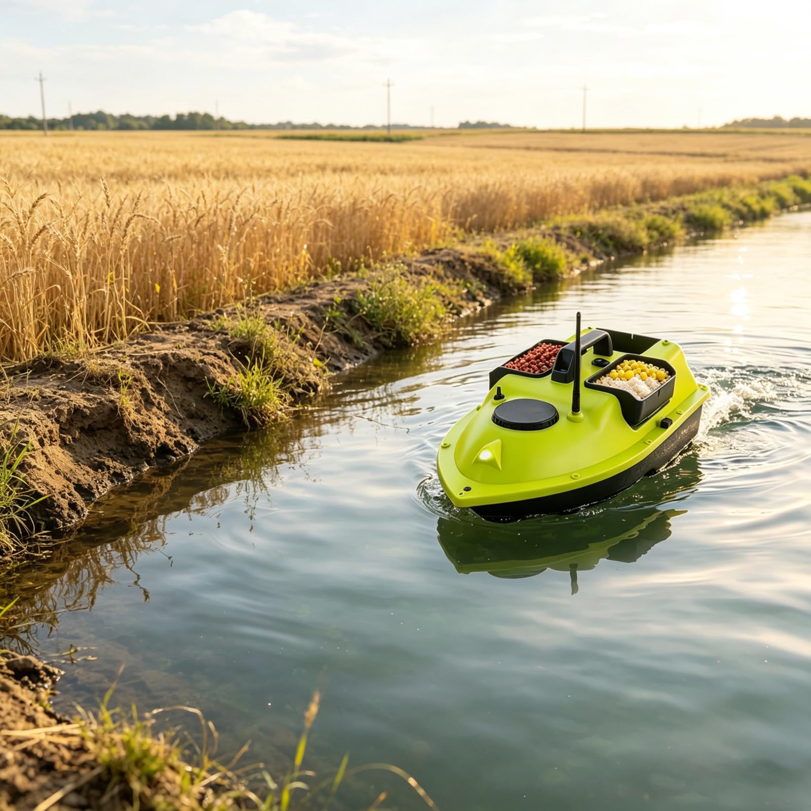 Barca di esche da pesca RC, controllo remoto GPS, distanza oltre