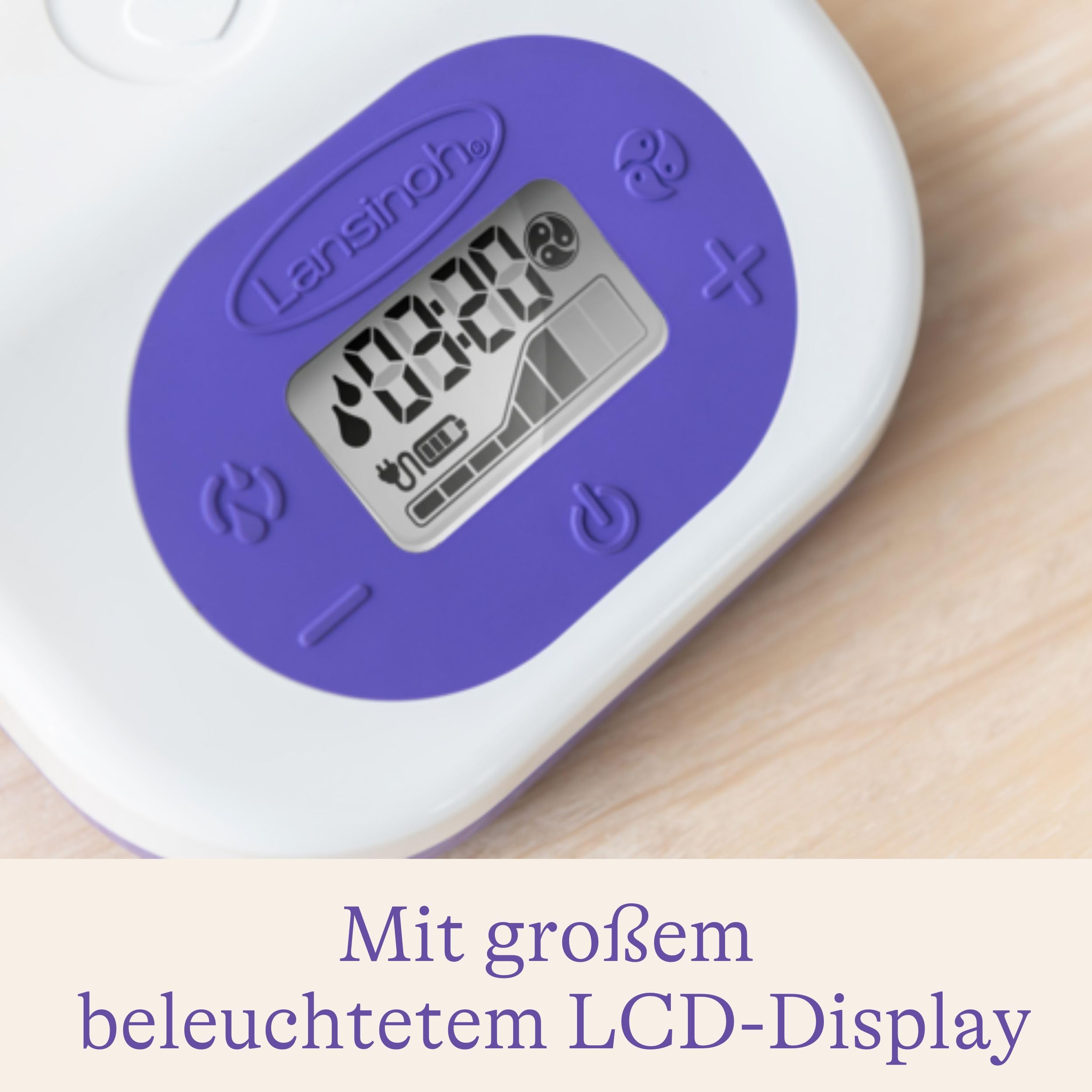 Lansinoh Elektrische Doppelmilchpumpe | Milchpumpe elektrisch mit Akku, komfortabel und effektiv, einseitiges oder beidseitiges Abpumpen, leise & einfach zu reinigen