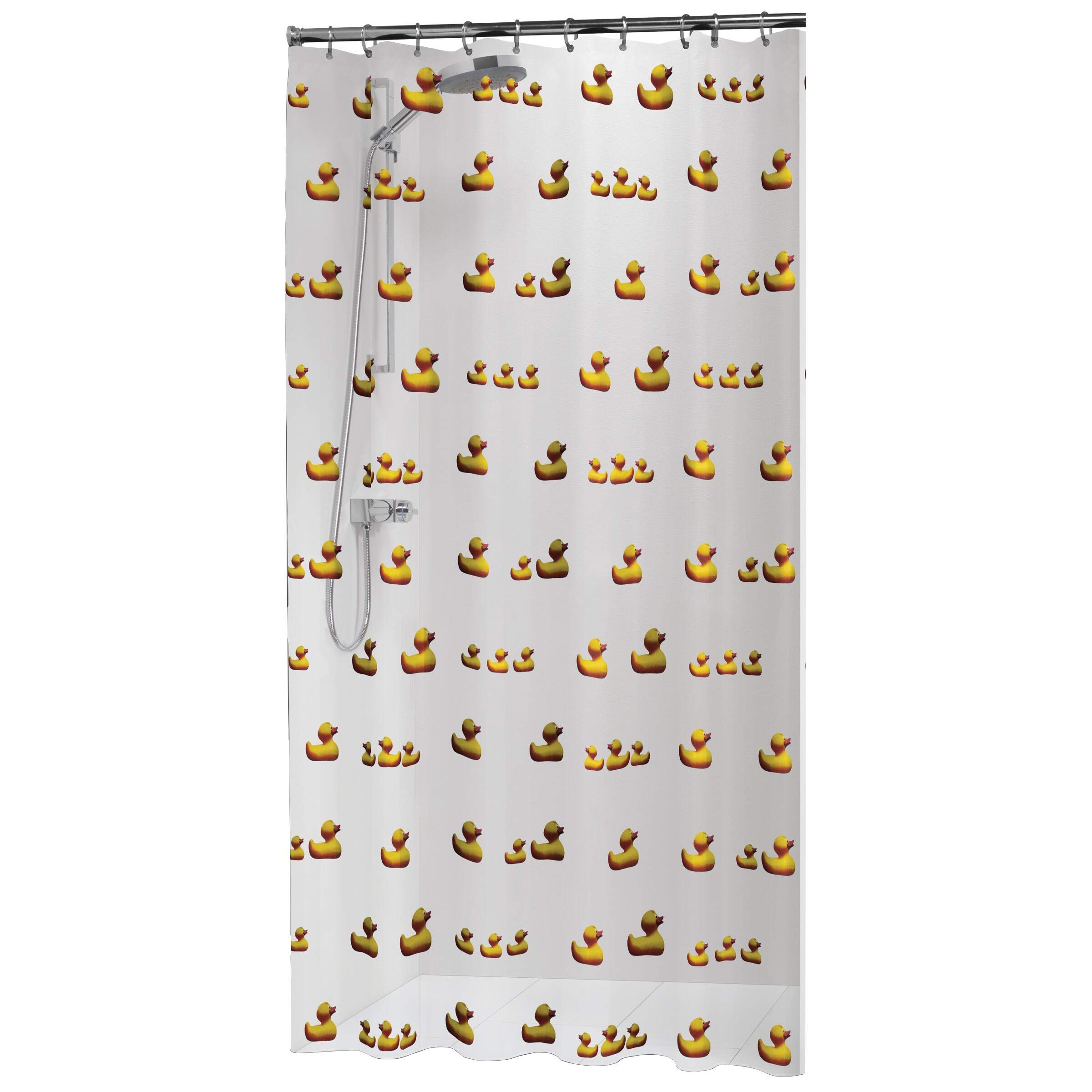 Sealskin Yellow Duckling Shower Curtain, Peva, 180 X 200 Cm