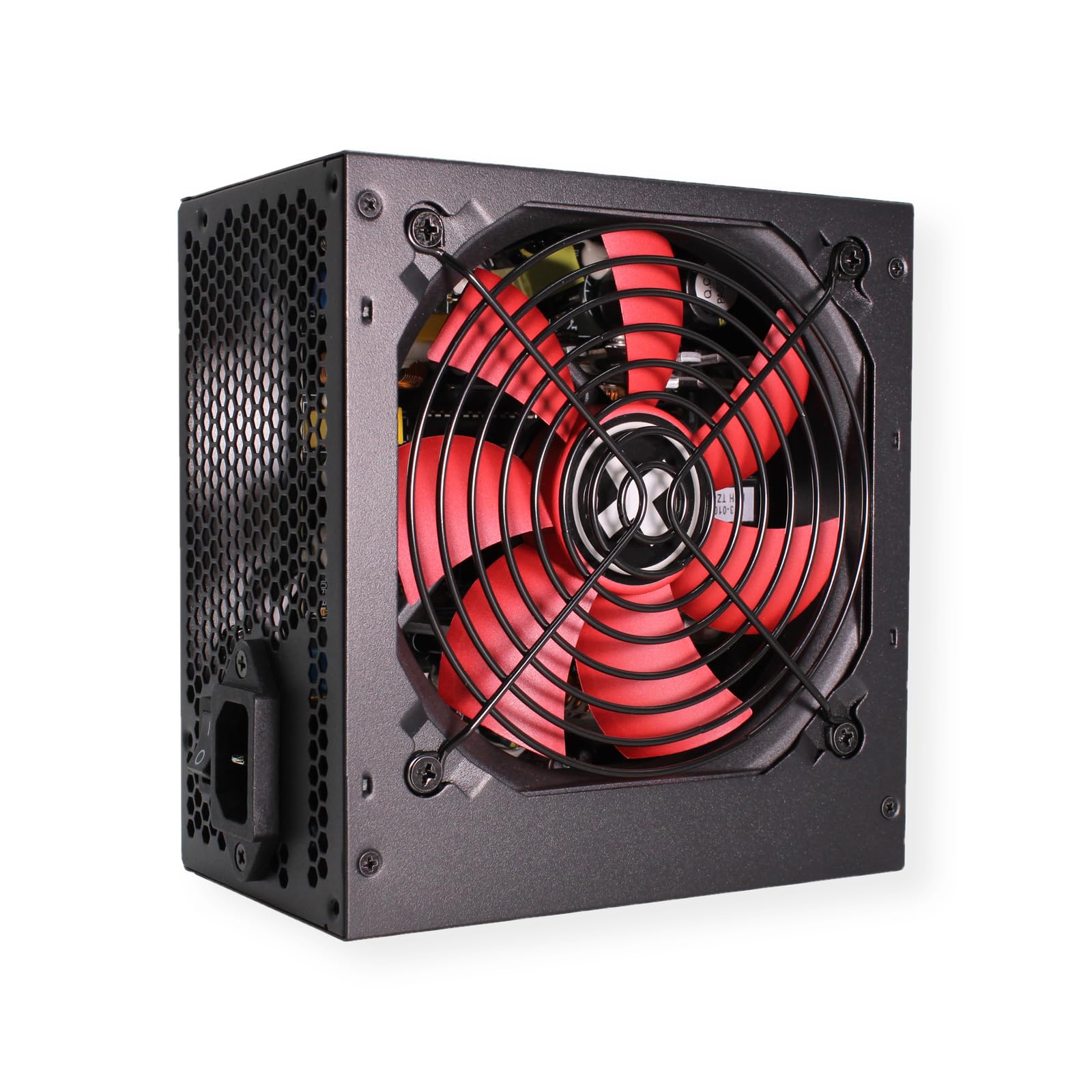 Xilence XP600R6 Alimentation PC ATX, Peak Power 600W, 1x20+4PIN, 1xCPU 4+4PIN, 1xPCI-E 6+2PIN, 2xHDD, 6xSATA, Ventilateur Silencieux de 120mm, idéale pour Les PC Office/Home, câble de 500mm, Noir
