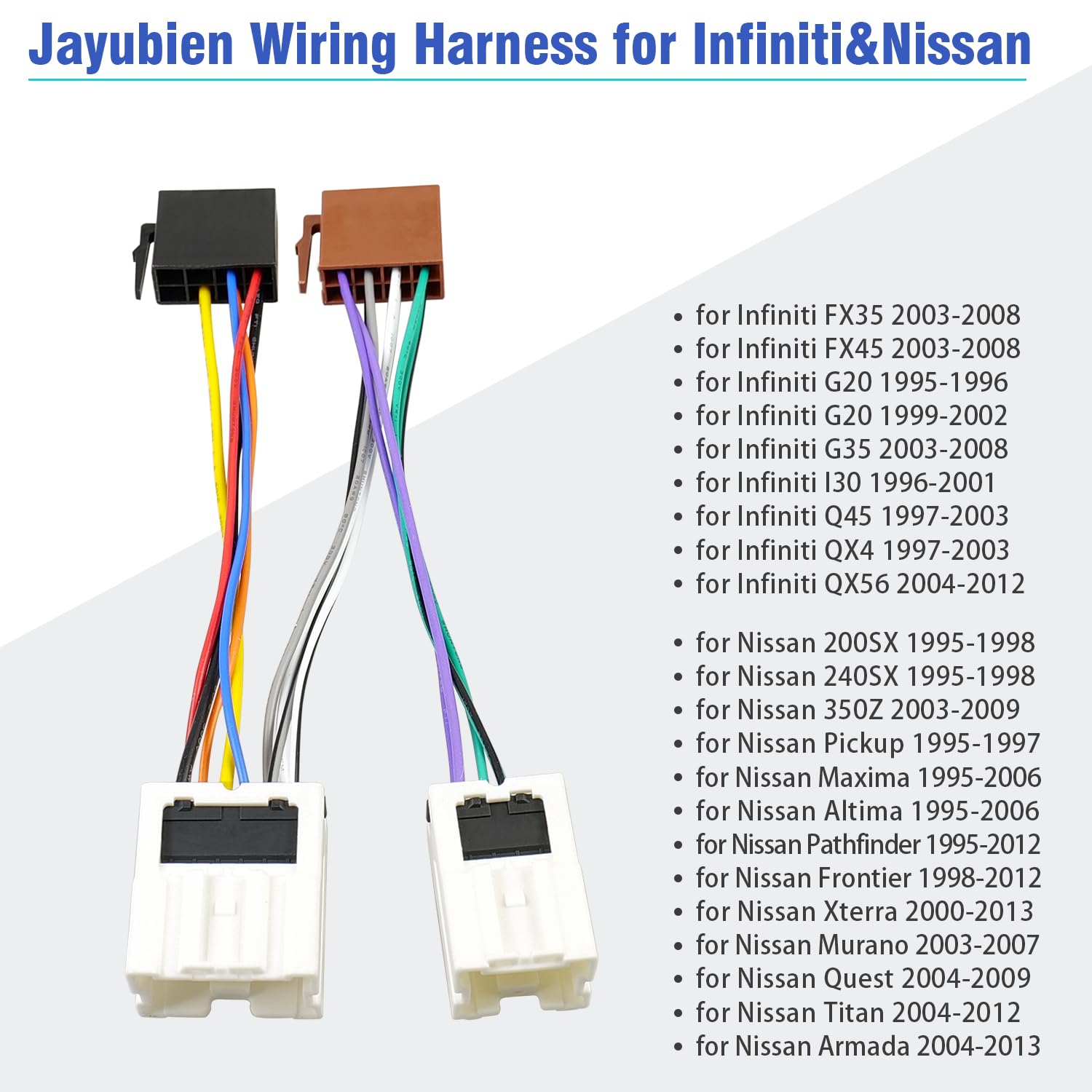 Psytfei Faisceau De Câbles Radio ISO Adaptateur Pour Autoradio - Compatible Nissan 370Z Juke NV200 Etc.