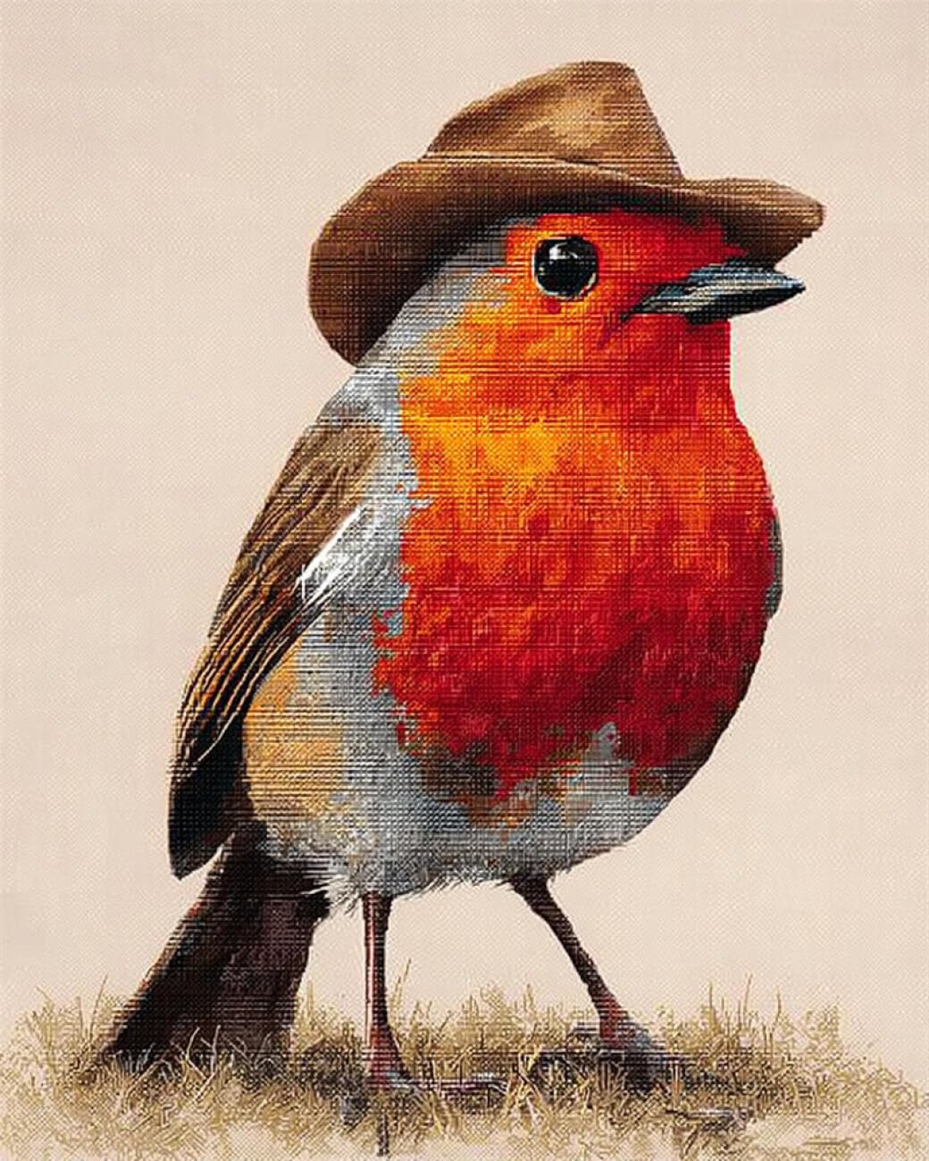 AMBATTERY Animal Rug Making Kit for Adultsfantasy Bird Cross Stitch Rug Making Kit，Carpet Crochet Kits Embroidery Set Needlework Crafts for Home Decor 21x29in