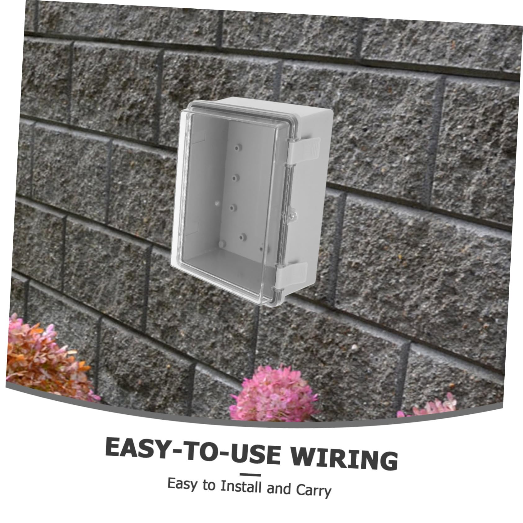 Abaodam Scatola di Giunzione Elettrica in Plastica con Protezione Affidabile e Cablaggio Facile per Progetti Elettrici Esterni 220x170x110 Mm