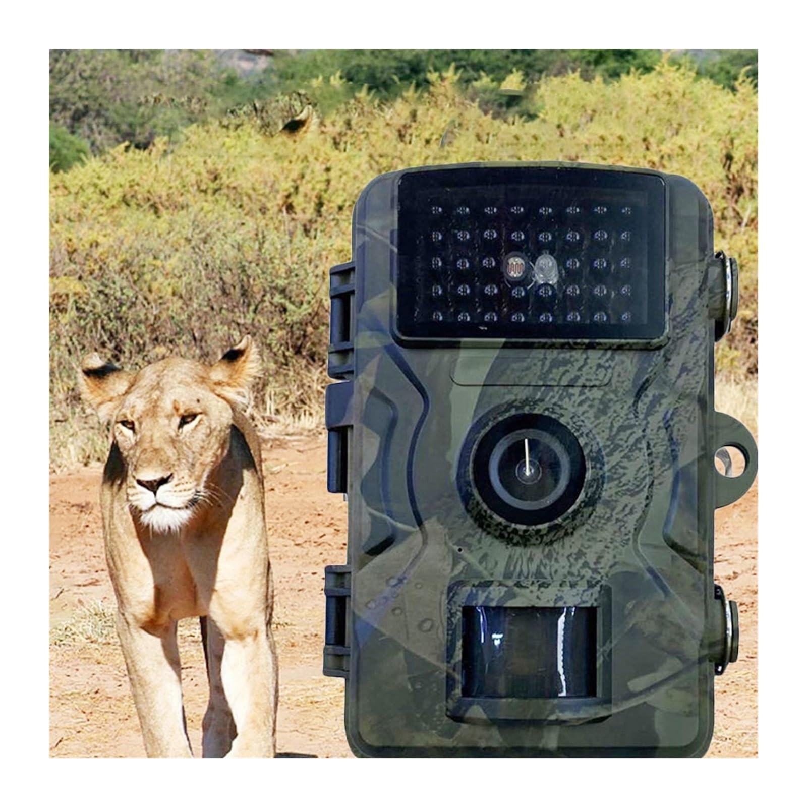 Cámara Vida Silvestre Cámara De Rastreo For Caza Seguridad Visión Nocturna Infrarroja Impermeable Observación Animales For Vida Silvestre Al Aire Libre Monitoreo Confiable Preciso