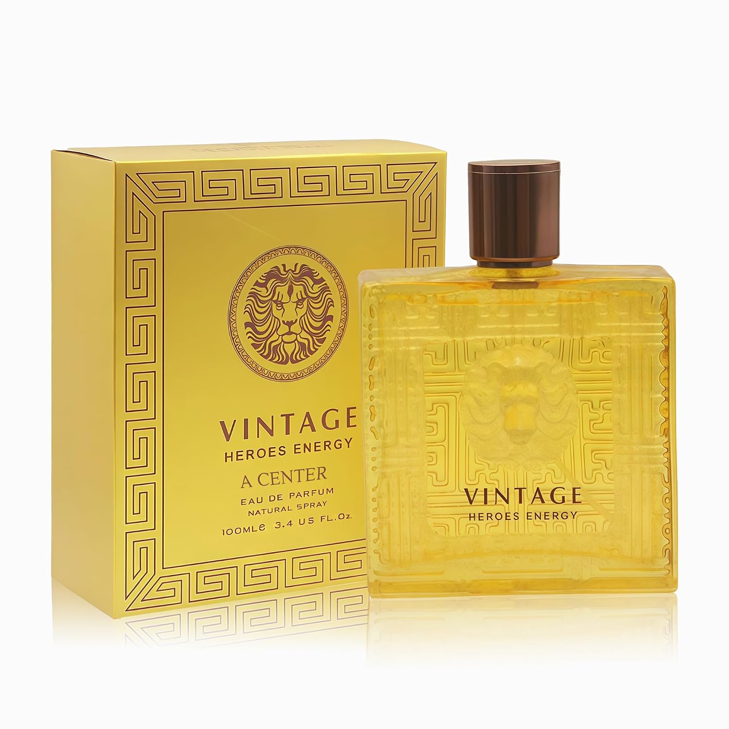 A CENTER Men's Cologne Eau De Parfume Natural Spray Vintage Heroes Energy Perfume with Woody Floral & Fruity Masculine Scent 3.4 Fluid Ounce Long Lasting Fragrance