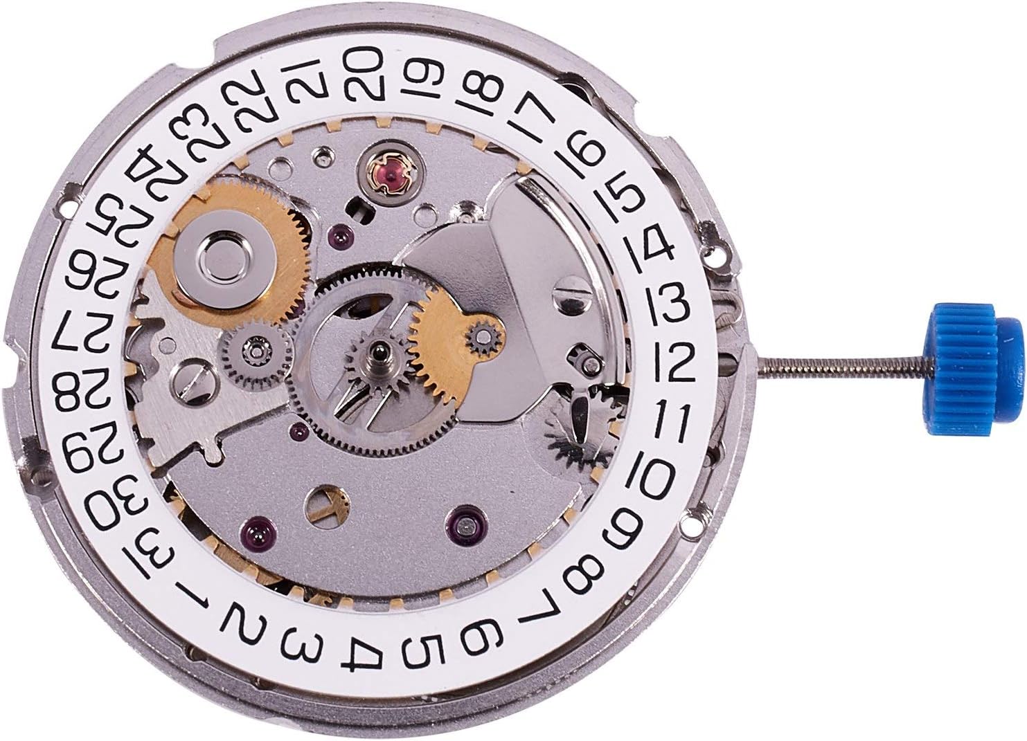 for ETA 2824-2 SELLITA SW200 White 3H Mechanical Watch Clock Movement, Silver, 329033