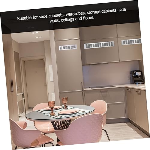 Miniatura 9 de DOITOOL 2 piezas de cubierta de ventilación de aleación de aluminio, accesorios para muebles, gabinete, ventilación, armario, armario, rejilla de