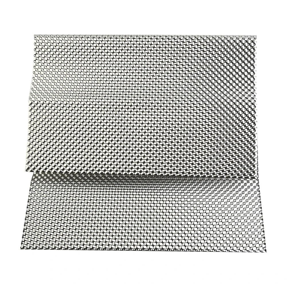 Protezione Termica In Alluminio Goffrato 300 x 500 mm, scudo termico in alluminio goffrato, piastra parafiamma, serbatoio carburante, collettore turbo argento, scarichi for motociclette