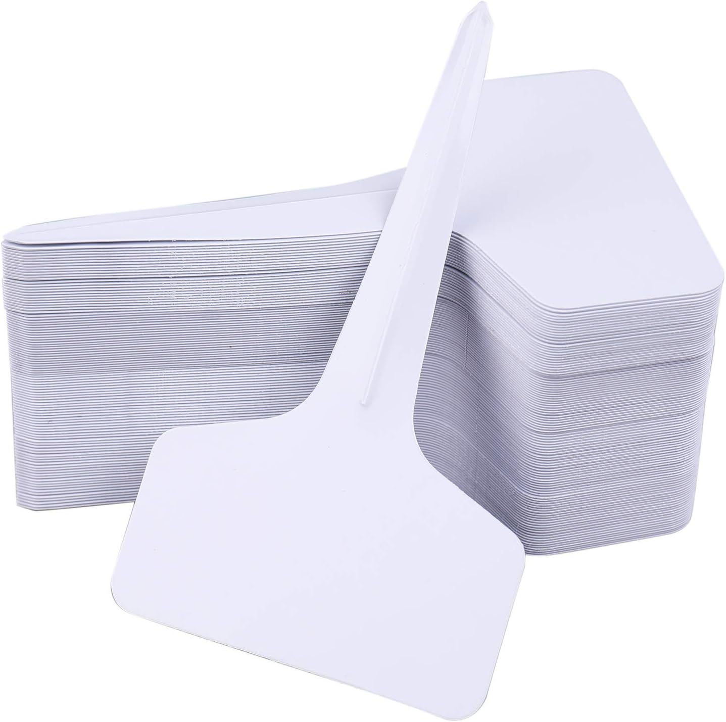 Foraineam 500 Pcs 6 x 10cm (2.4 x 4 inch) T-Type Plant Labels Plastic Plant Tags Nursery Garden Labels