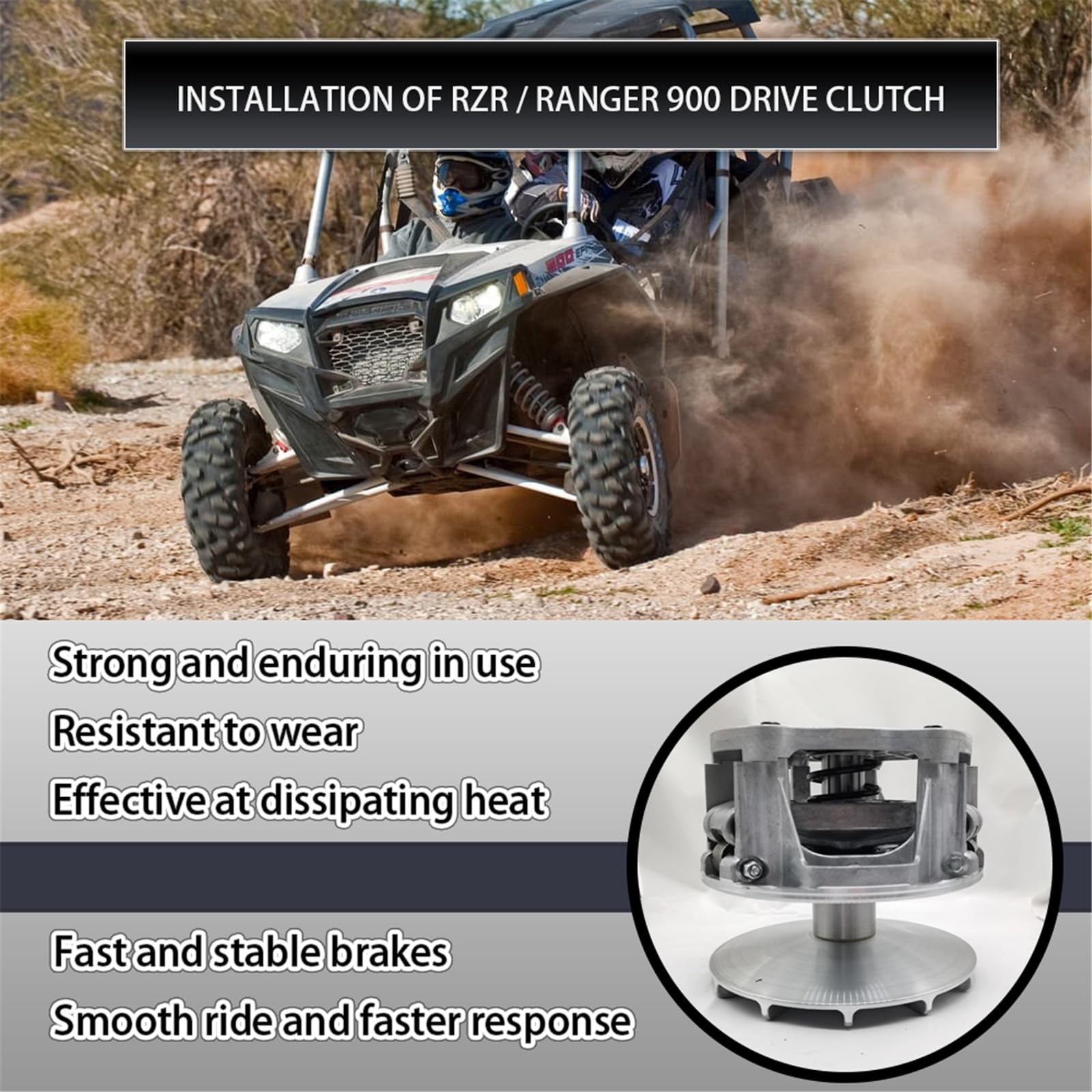 Polaris RZR 900 XP - Embrague de transmisión primaria para motocicleta ATV 1322971 1323283 1323308 1323130 1323100