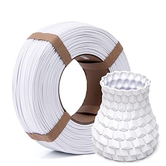 عبوة إعادة تعبئة خيوط الطابعة ثلاثية الأبعاد Inland V2 PLA PRO PLA+، خيوط بدون بكرات مقاس 1.75 مم، دقة الأبعاد +/- 0.03 مم، عبوة إعادة تعبئة بيضاء 1 كجم 2.2 رطل للبكرات الداخلية القابلة لإعادة الاستخدام، متوافقة مع Bambu Lab