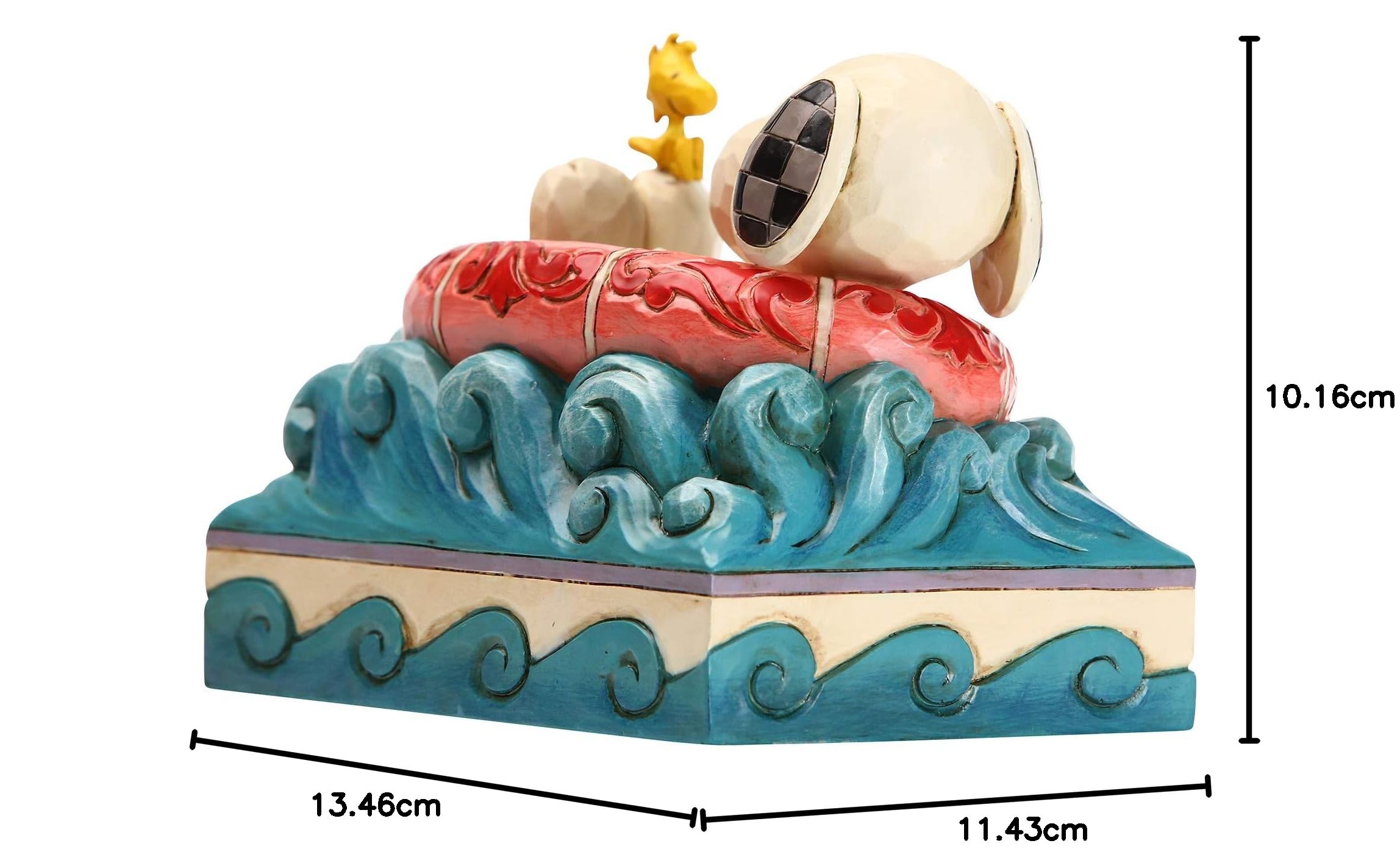 Enesco Peanuts by Jim Shore The Gang Rafting Figurine, 5.5