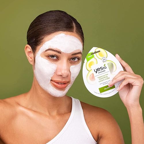 Miniatura 4 de Yes To Mascarilla hidratante sin fragancia de aguacate, fórmula de purga de poros para hidratar la piel seca y la piel regordeta, bloquea la