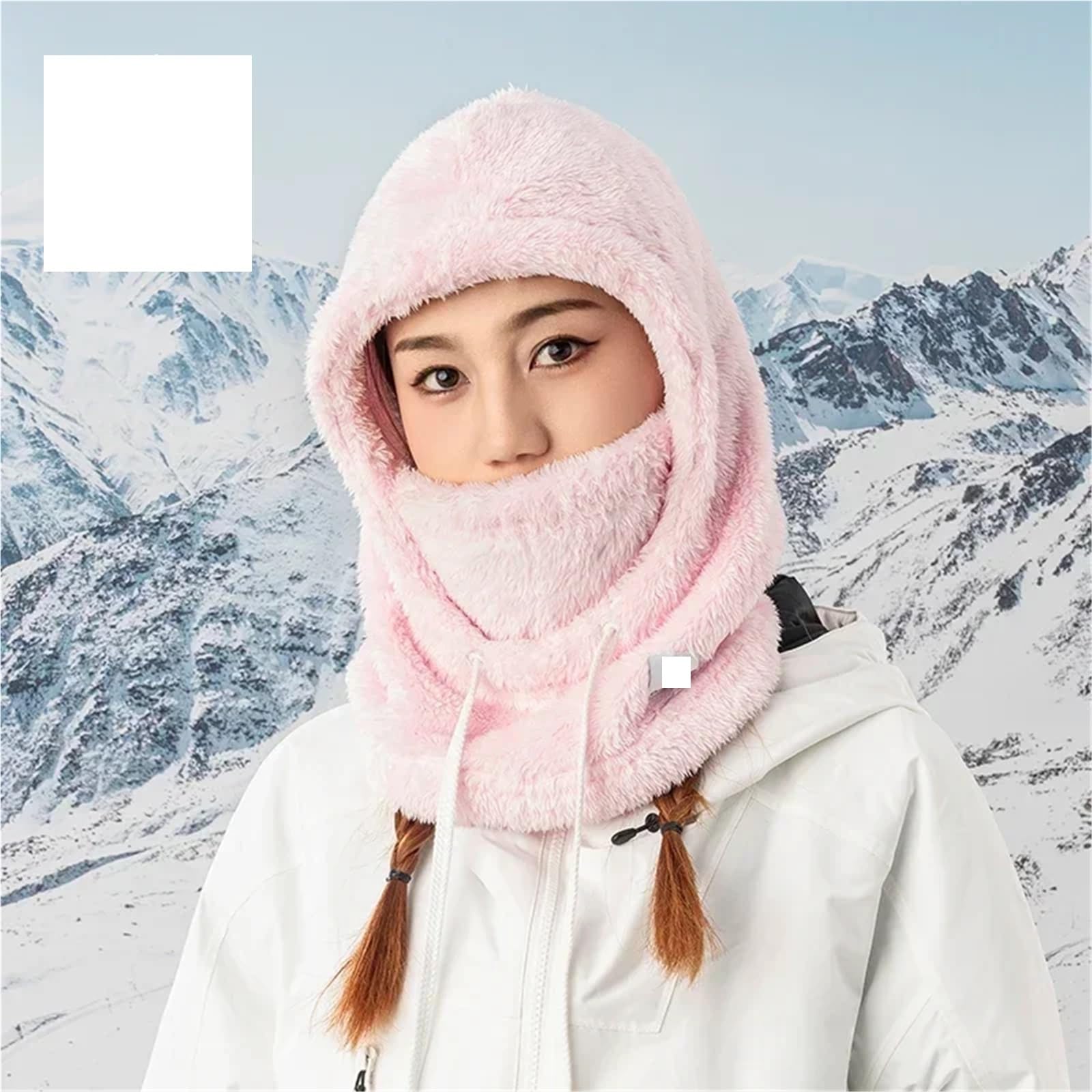 Sturmhaube, Winter-Radmütze, verdickt, warm, winddicht, Outdoor-Mütze, Ski-Lätzchen, kalte Kapuze, Motorrad, Skifahren, Fahrrad-Mütze für Outdoor