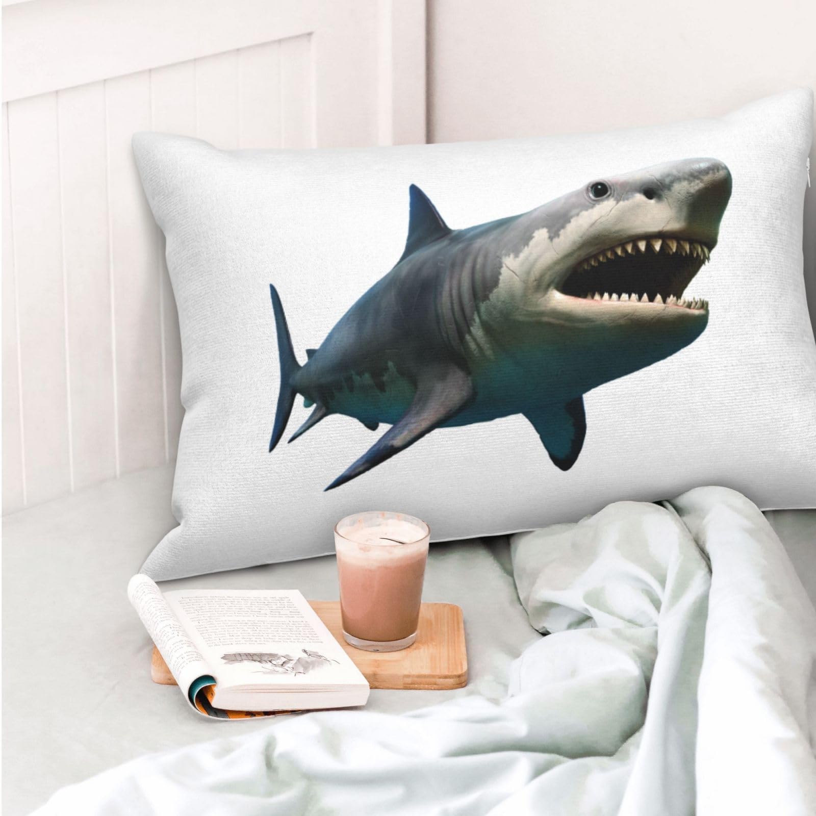 Amazon｜さめ サメ Shark 枕カバー 軽量 抱き枕カバー 寝具カバー 防