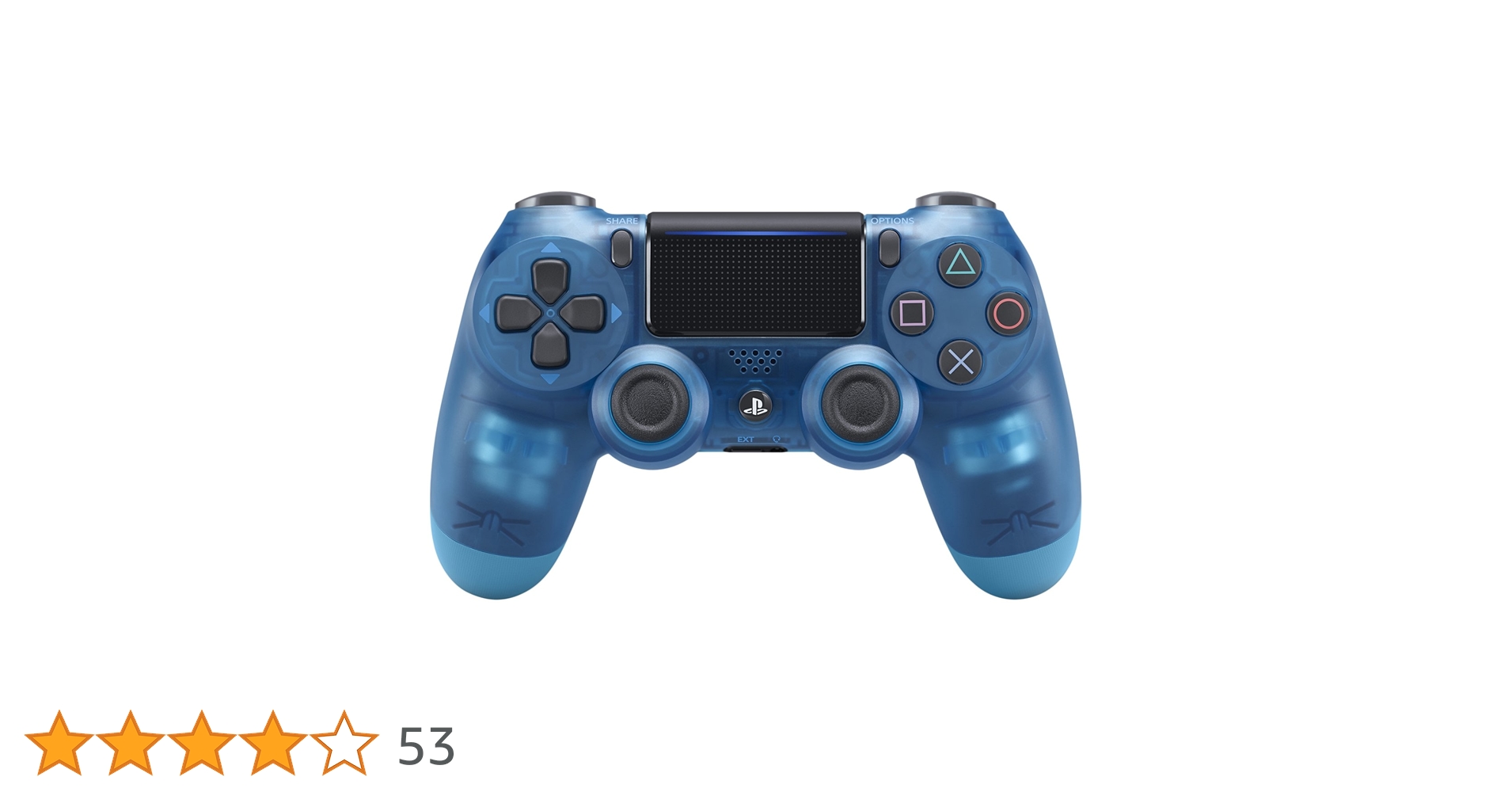 Amazon | ワイヤレスコントローラー (DUALSHOCK 4) ブルー・クリスタル