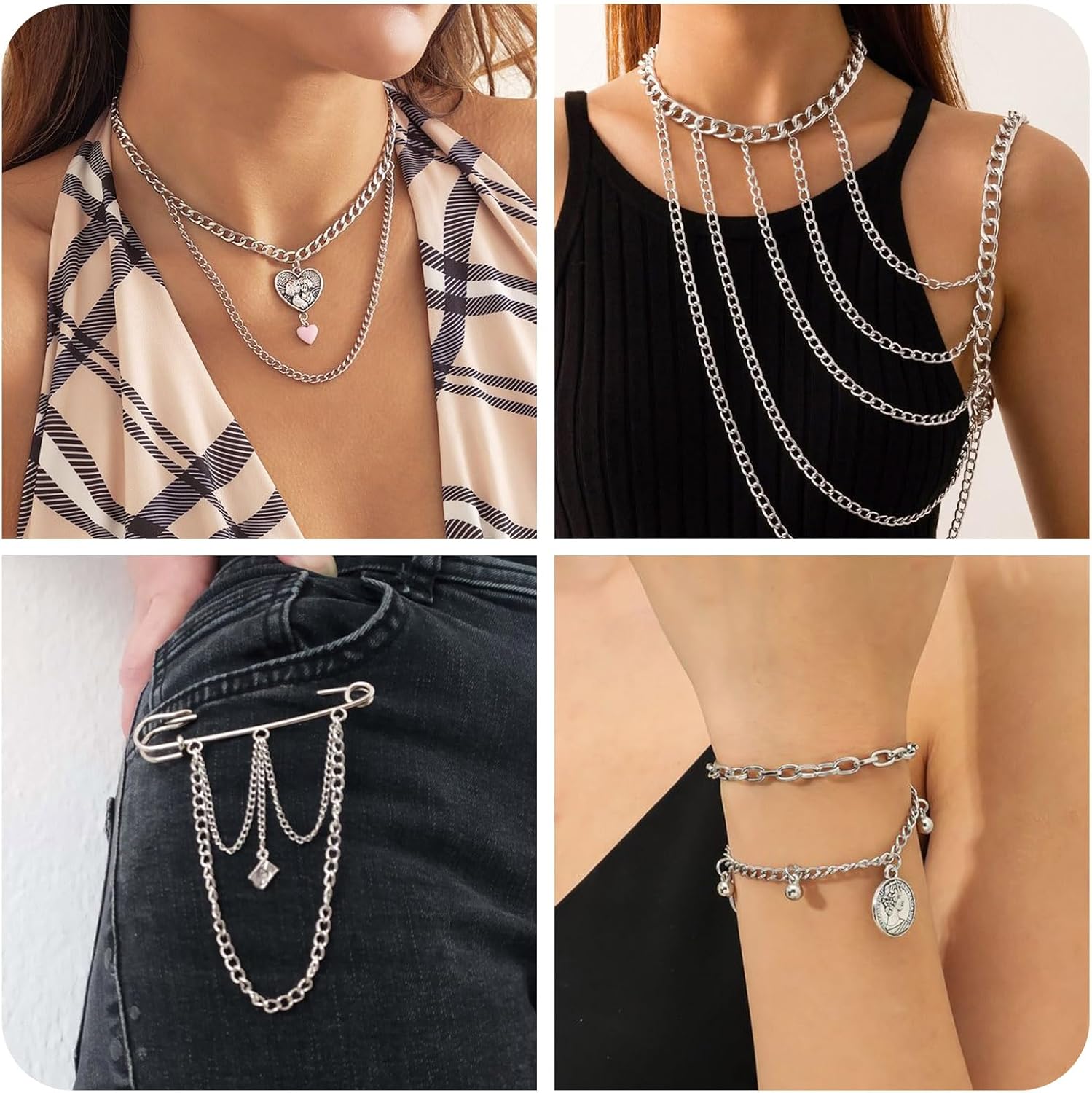 Pandahall 82 Feet/25M Soldered 304 Stainless Steel Curb Chains 4x3x0.6mm Stainless Steel Color Plated for Jewelry Making - Image 4