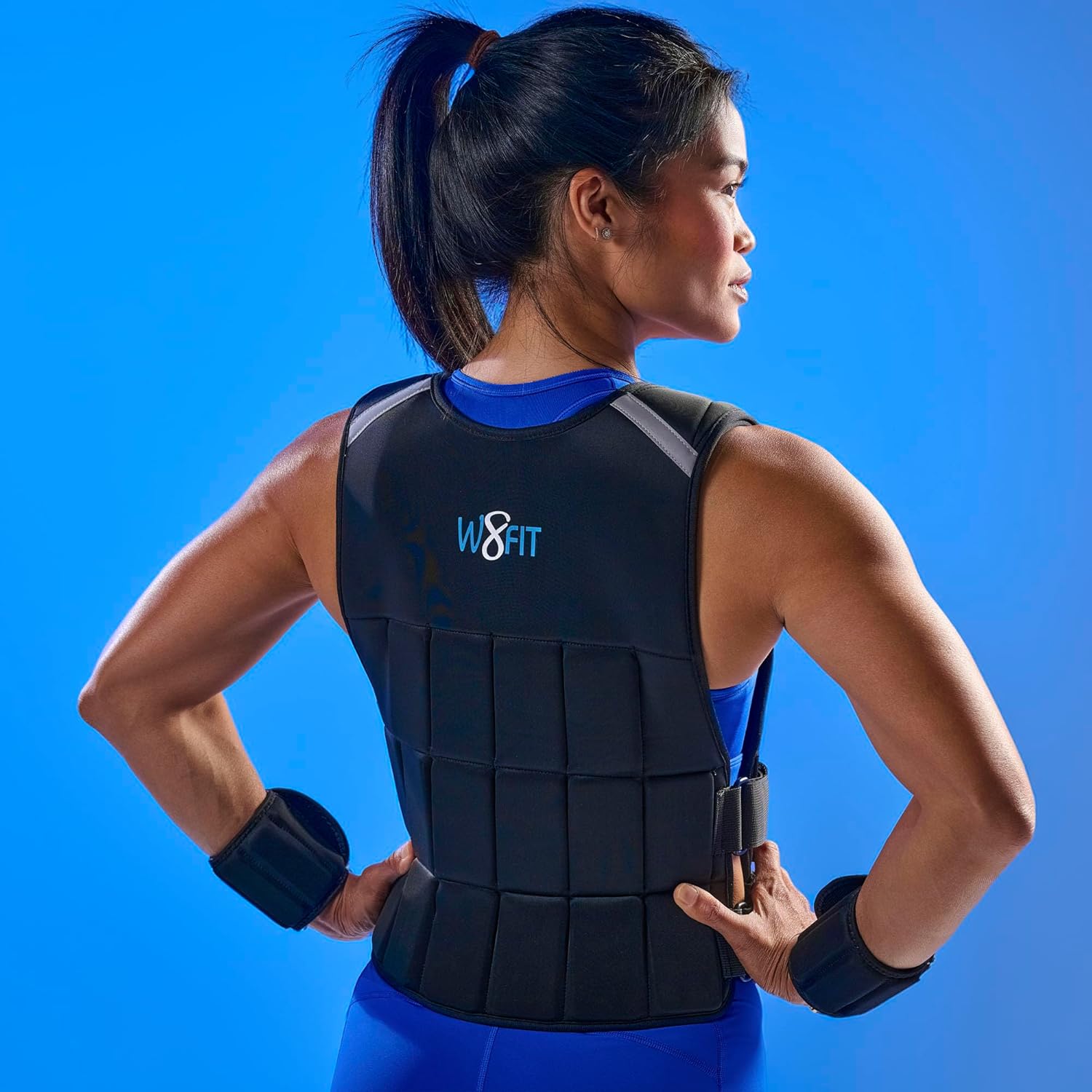 Premium Adjustable Weighted Vest for Men & Women – NO SHOULDER PRESSURE for Walking, Rucking & Strength Training with Zipper, Removable Thin Weights, Reflective Strips