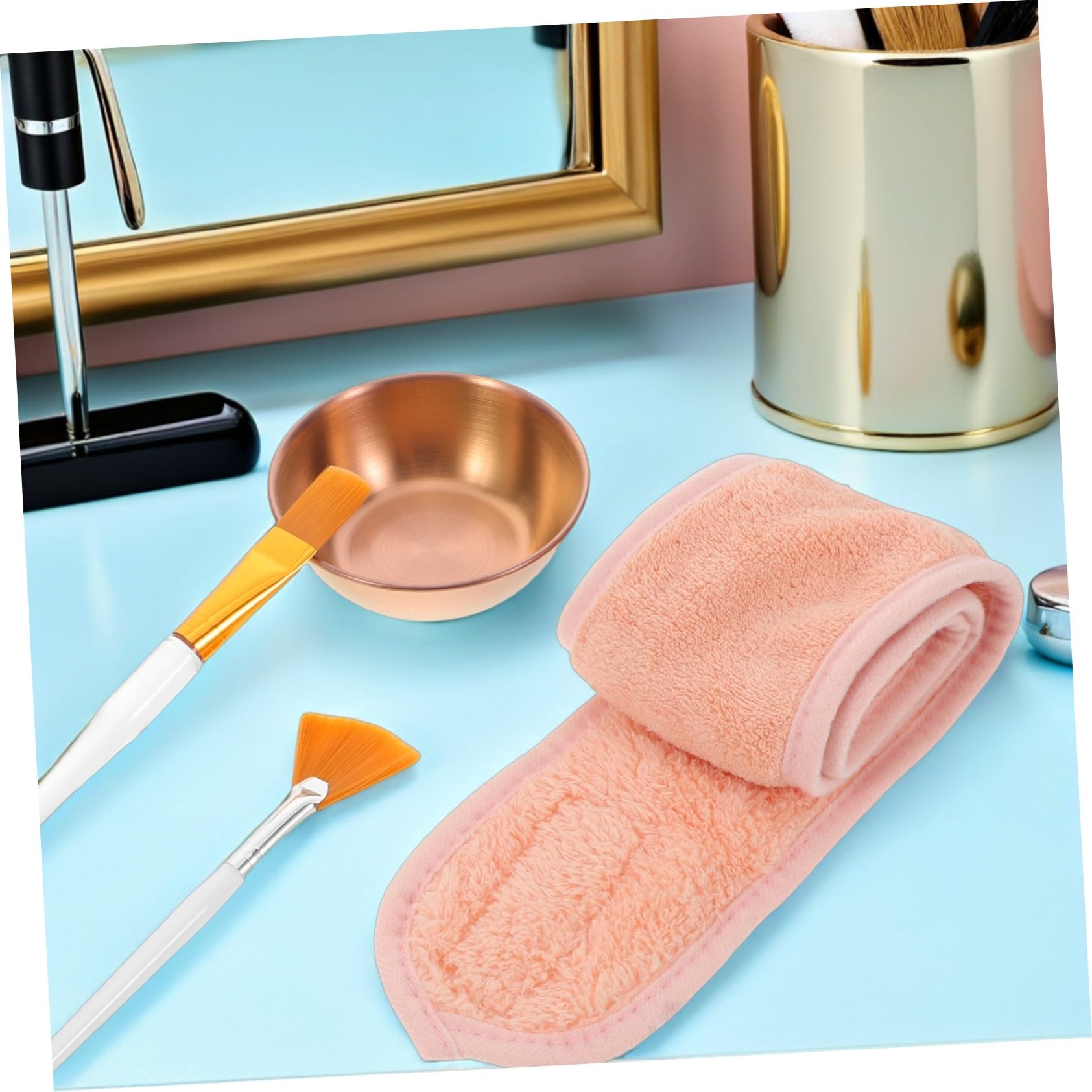 Kosmetikschalen und Applikator für Pinselapplikator Gesichtsmaskenpinsel Mischschalen für Kosmetikset Beauty-werkzeugset Hautpflegeset Stirnbänder für Hautpflege