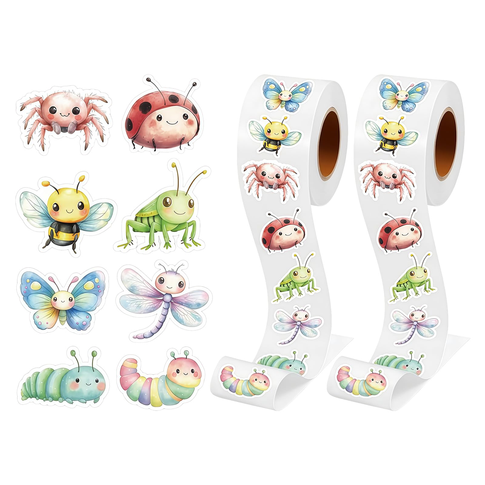 1000Pcs Fun Animal Sticker Removable Adhesive Wrapping Labels for Scrapbook Notebook Journal Phone Case Laptop Luggage Classroom Reward Transfers