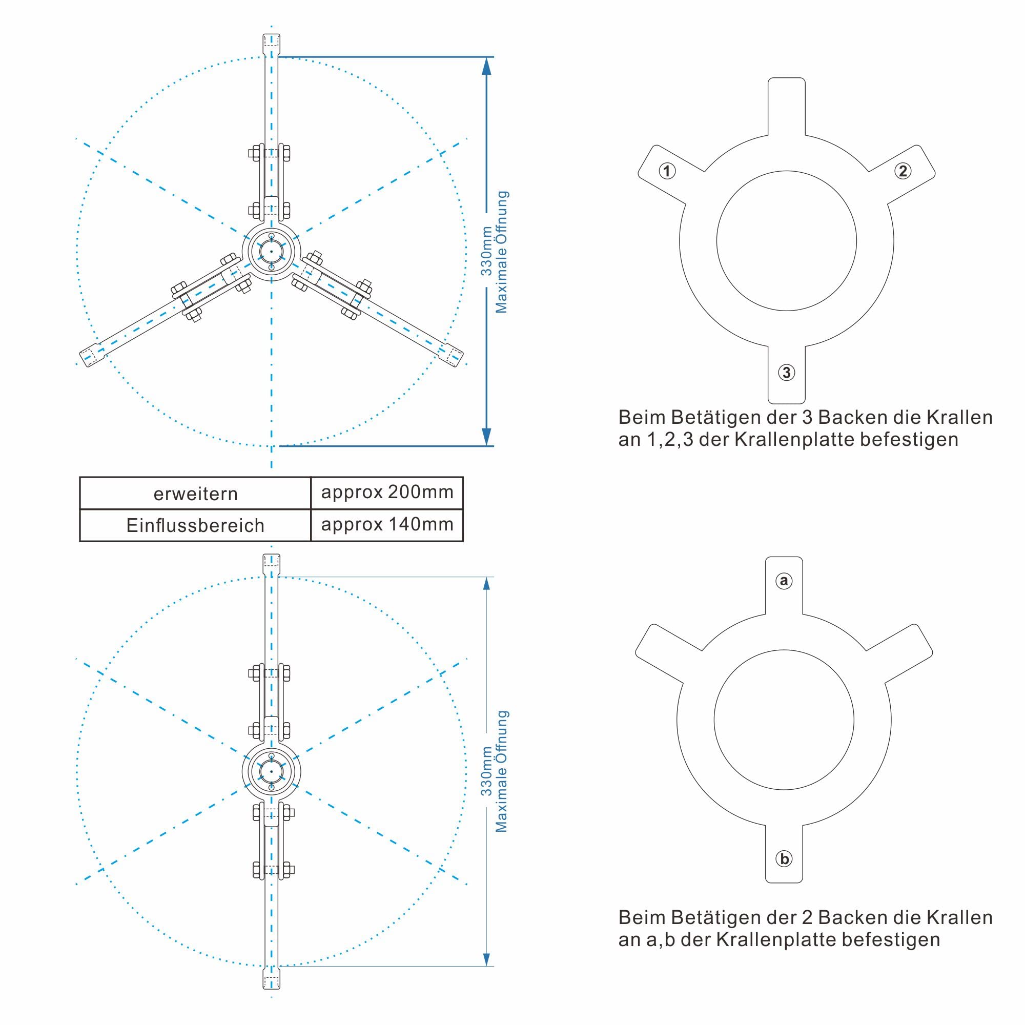 AMZCNC - Estrattore idraulico integrale 5T, kit per estrattore a trazione idraulica, adatto per mozzi/flange/pignoni/cuscinetti (5 tonnellate di forza di trazione)