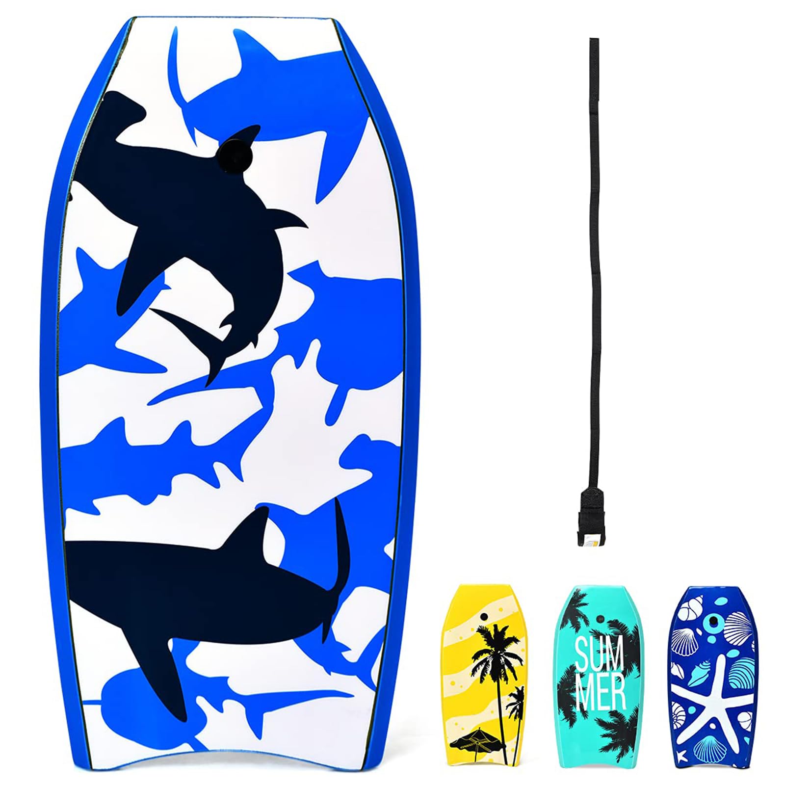 DREAMADE Bodyboard, Sup-Board, Schwimmboard, Schwimmbrett, Surfbrett, Surfboard mit Fußriemen